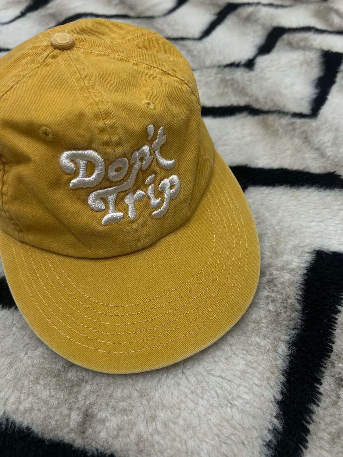 프리앤이지 워시드 돈 트립 캡/머스타드 상품이미지1