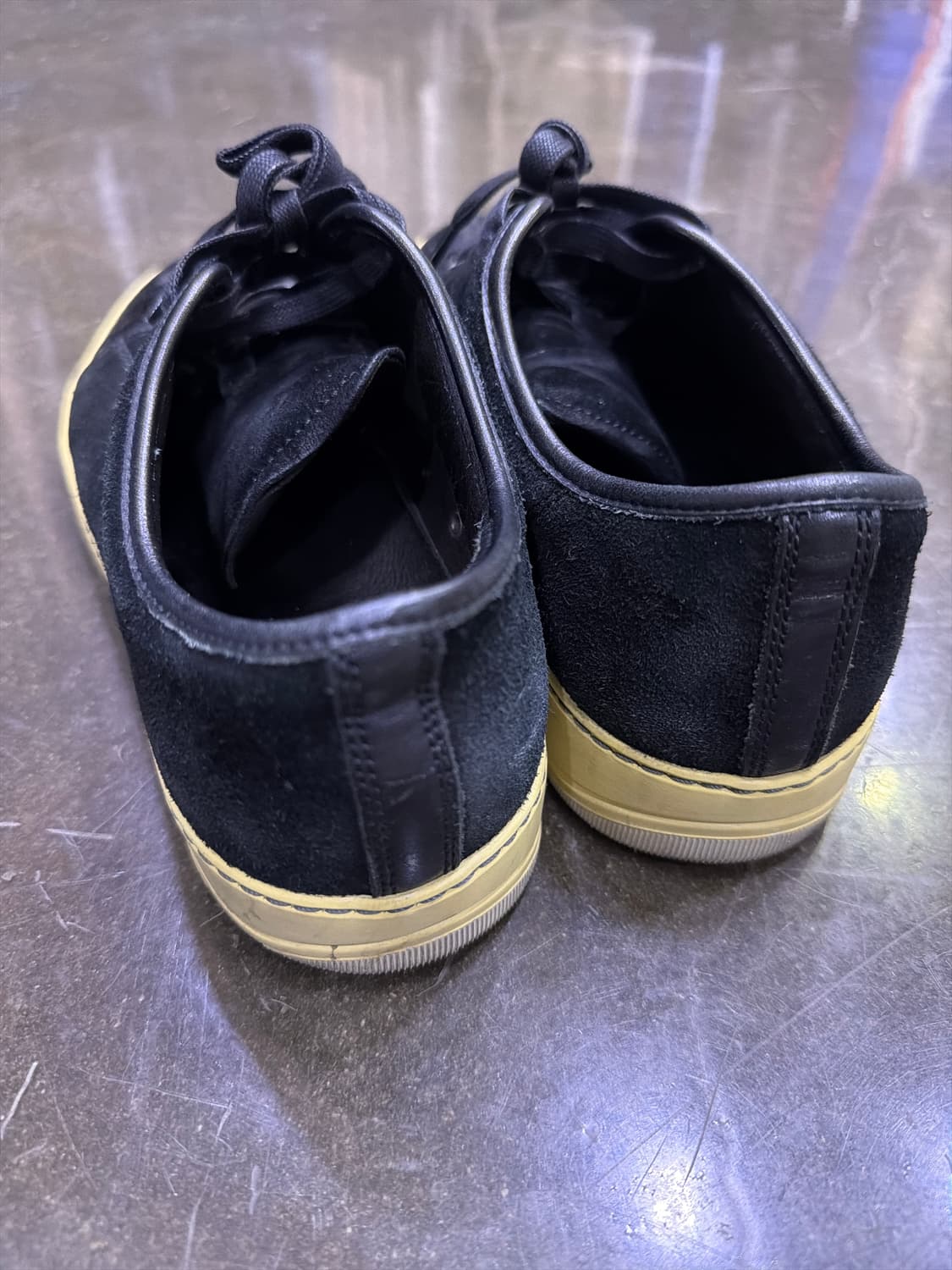 랑방 벨루어 스웨이드 스니커즈 블랙 5 사이즈 240 상품이미지7