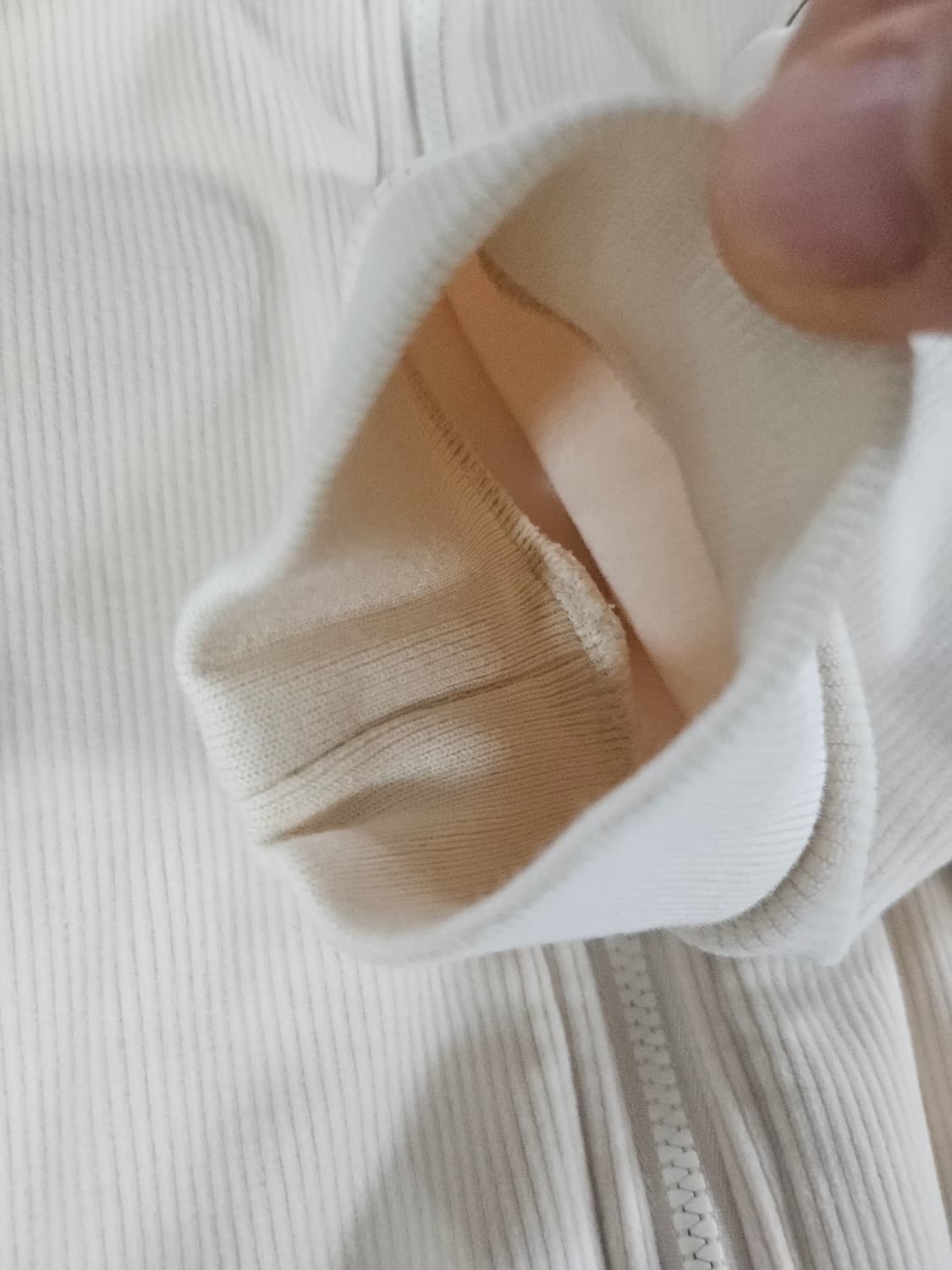 아디다스 코듀로이 아이보리 후드집업 XL 남여공용 상품이미지2