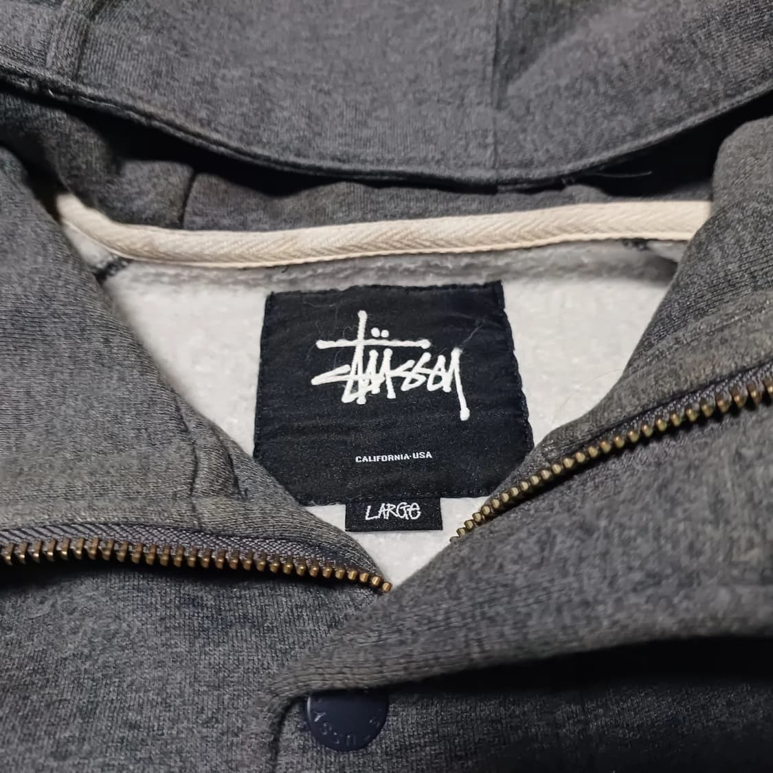 Stussy 스투시 헤비코튼 버튼 후드 자켓 상품이미지5
