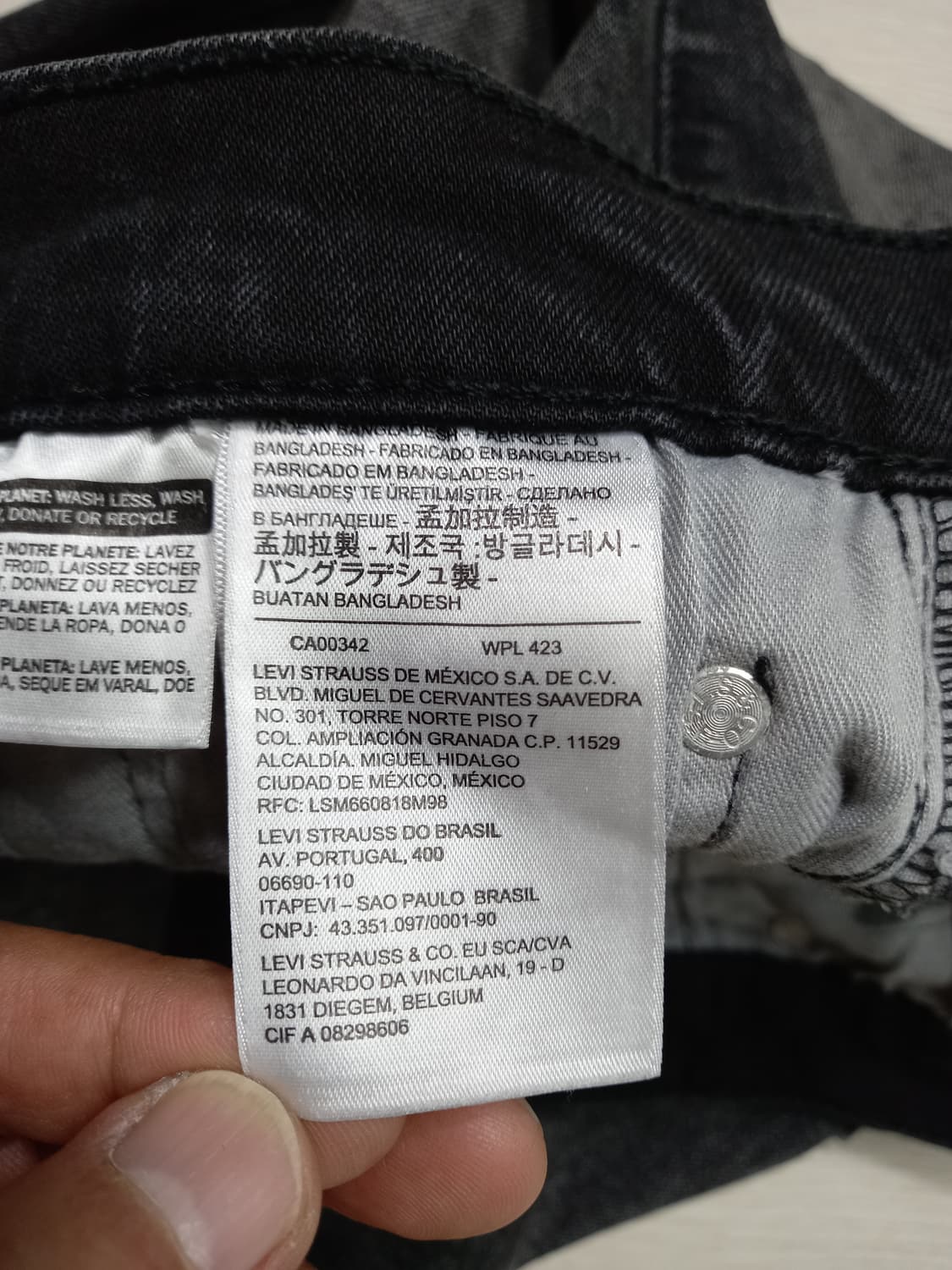 30 리바이스502 워싱 스판 슬림일자진 블랙 30-97 상품이미지8
