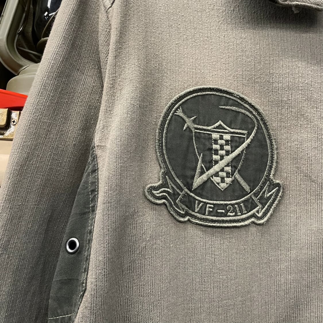 아비렉스 U.S NAVY 미 해군 MA-1 유틸리티 포켓 후드 집업 자켓 상품이미지5