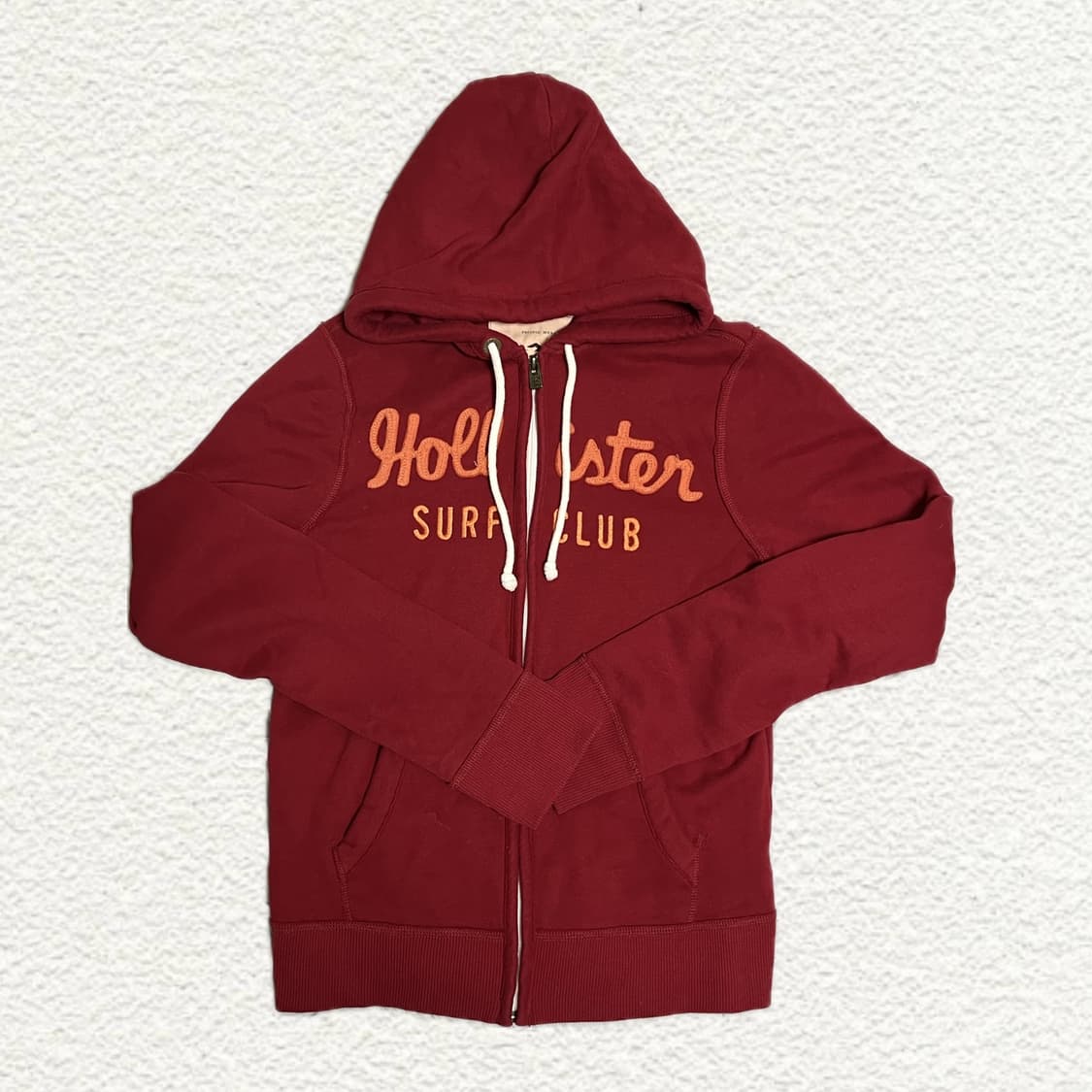 홀리스터 후드집업 M 와인색 상품이미지1