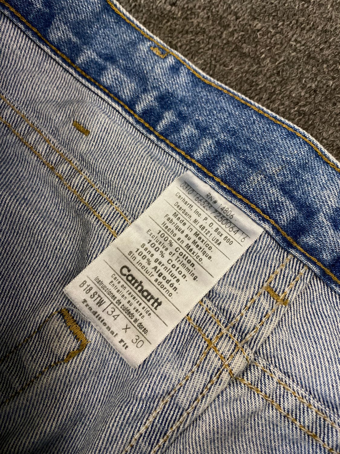 Carhartt 칼하트 데님 팬츠 상품이미지6