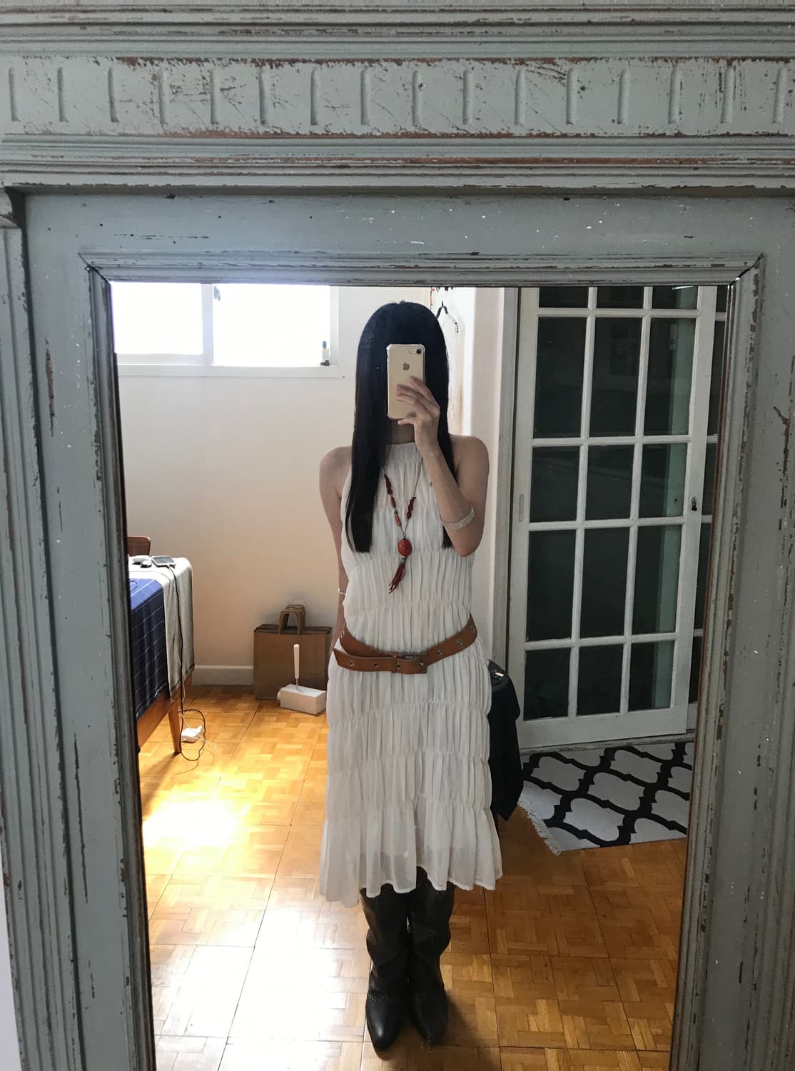 vintage pleats one-piece 상품이미지2