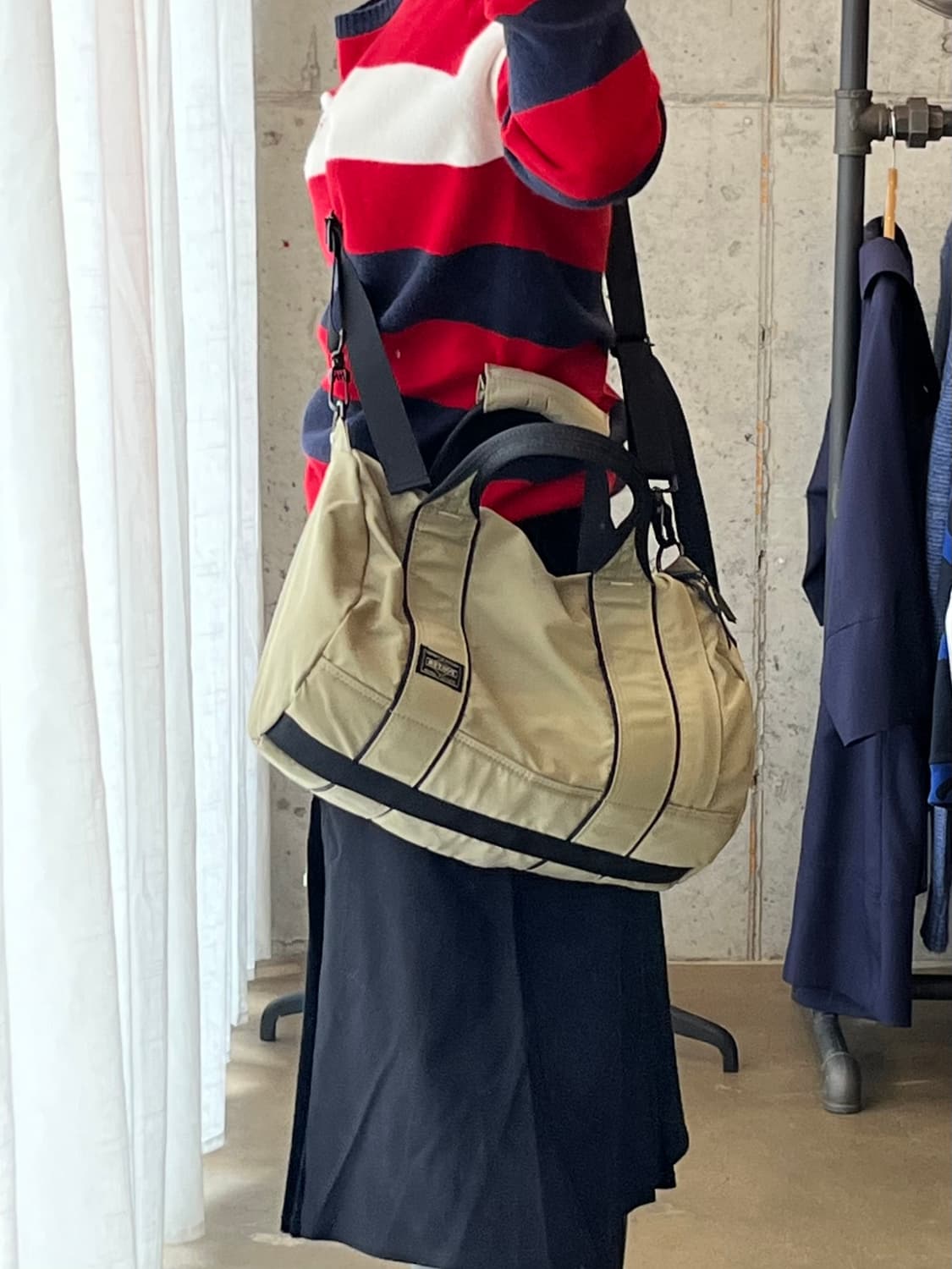 포터 코튼 크로스백 베이지 상품이미지3