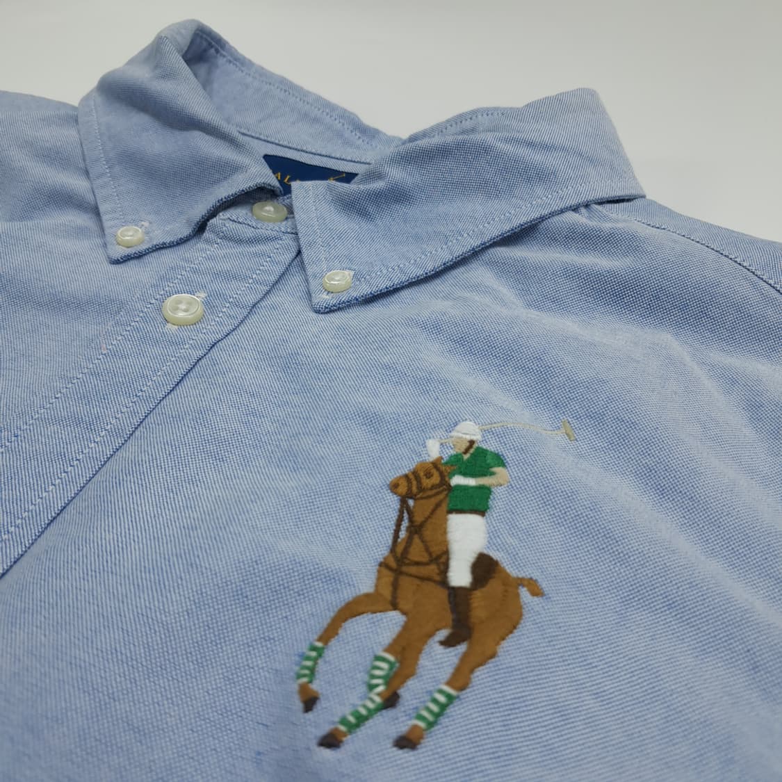 Co988W XL 폴로 랄프로렌 클래식블루 빅포니 긴팔 셔츠 남방 상품이미지5