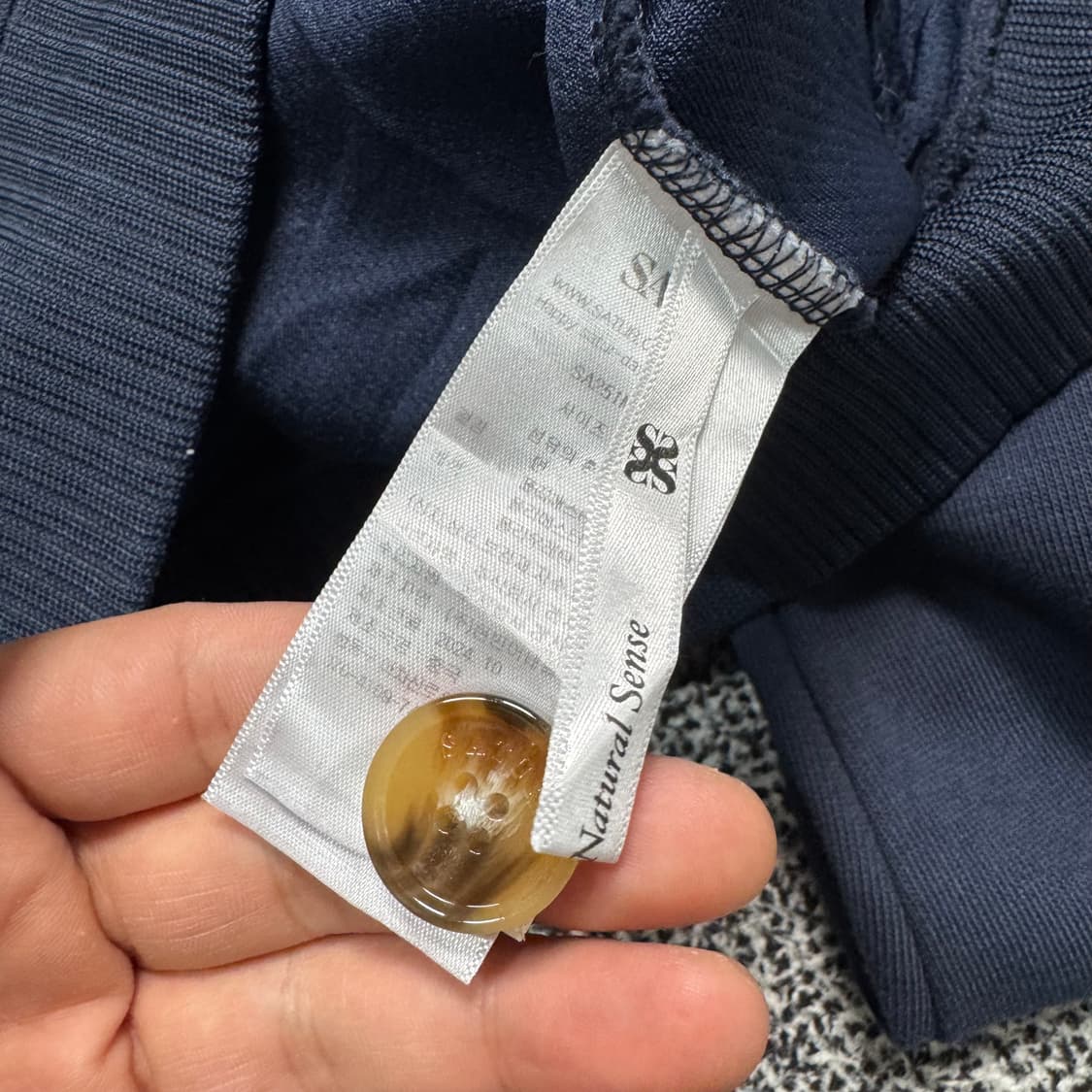 Name : 세터 SATUR 시그니처로고 사이드라인 니트집업 :)  상품이미지6