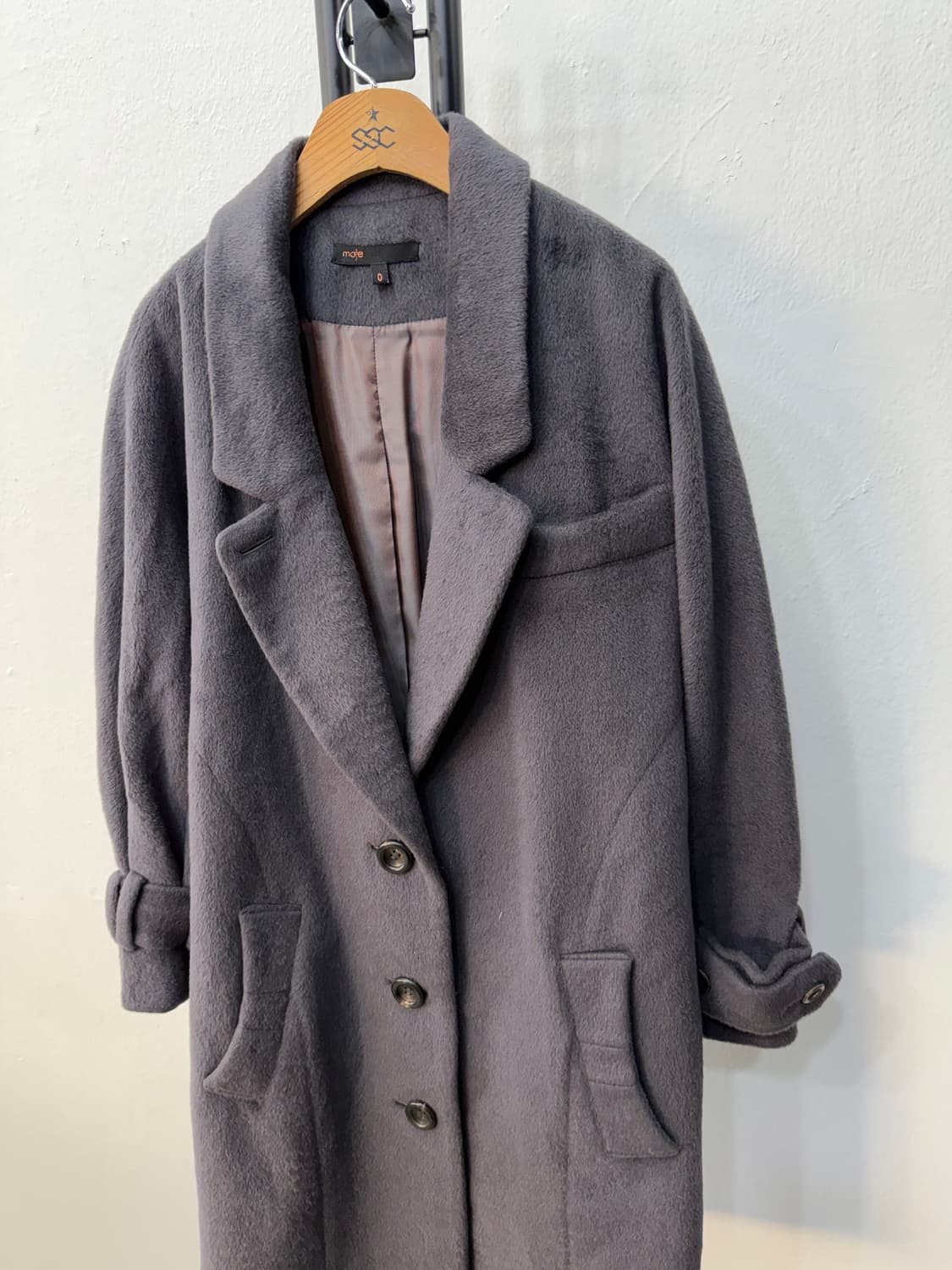 정품) maje 마쥬 루즈핏 앙고라 코트 0 상품이미지3