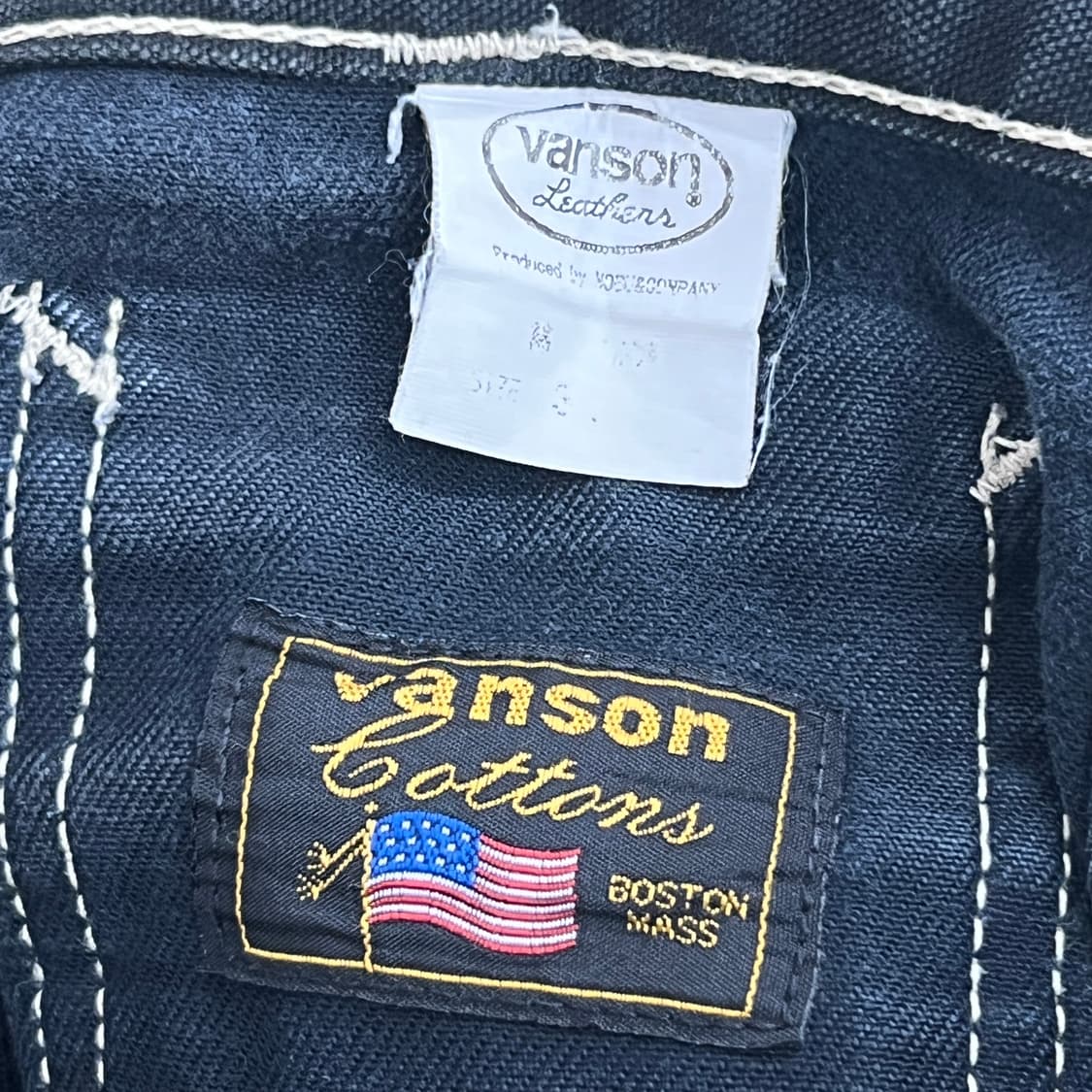 밴슨 레더 더블니 카펜터 데님 팬츠 30 상품이미지4