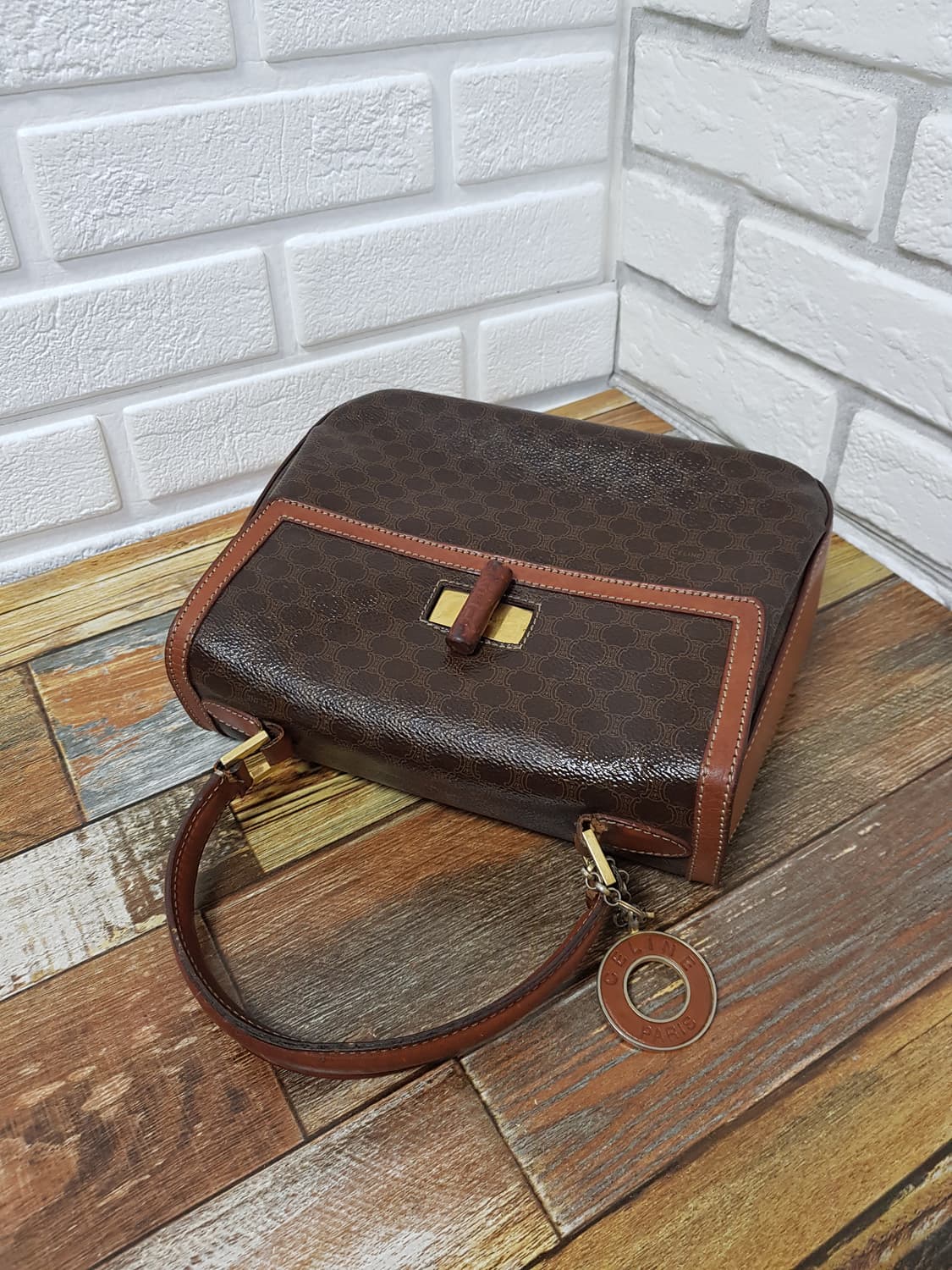 [정품] 셀린느 마카담 탑핸들 켈리백 상품이미지4