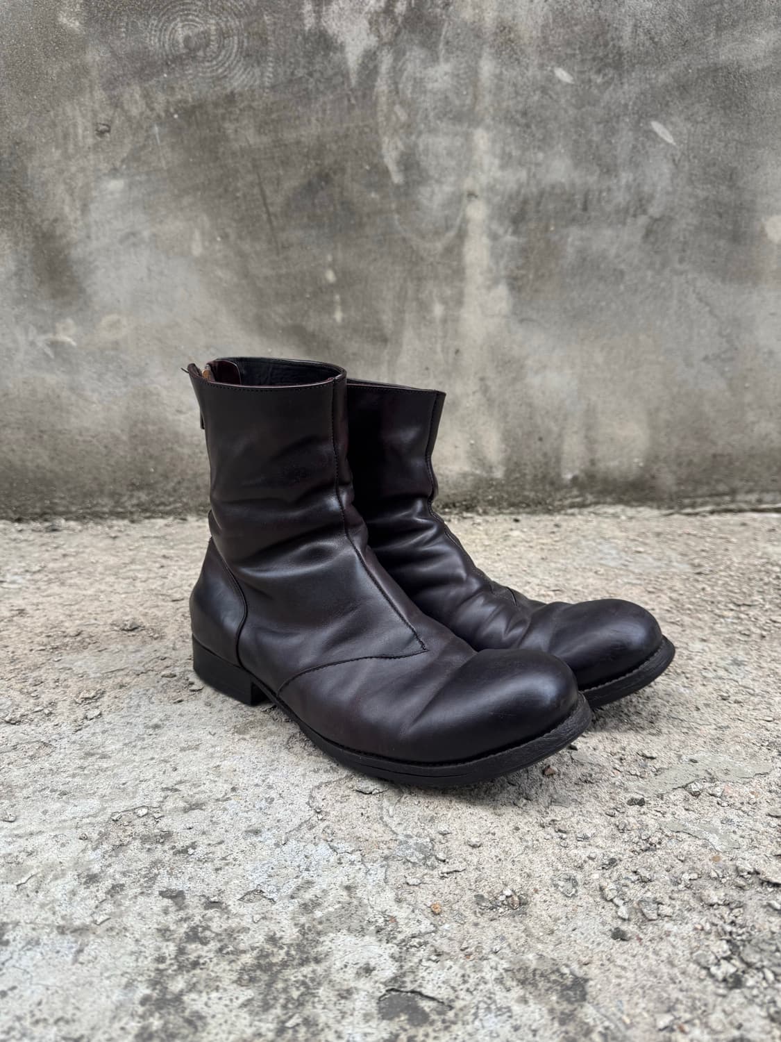 10sei0otto Back Zip Laeather Boots(41) 상품이미지2