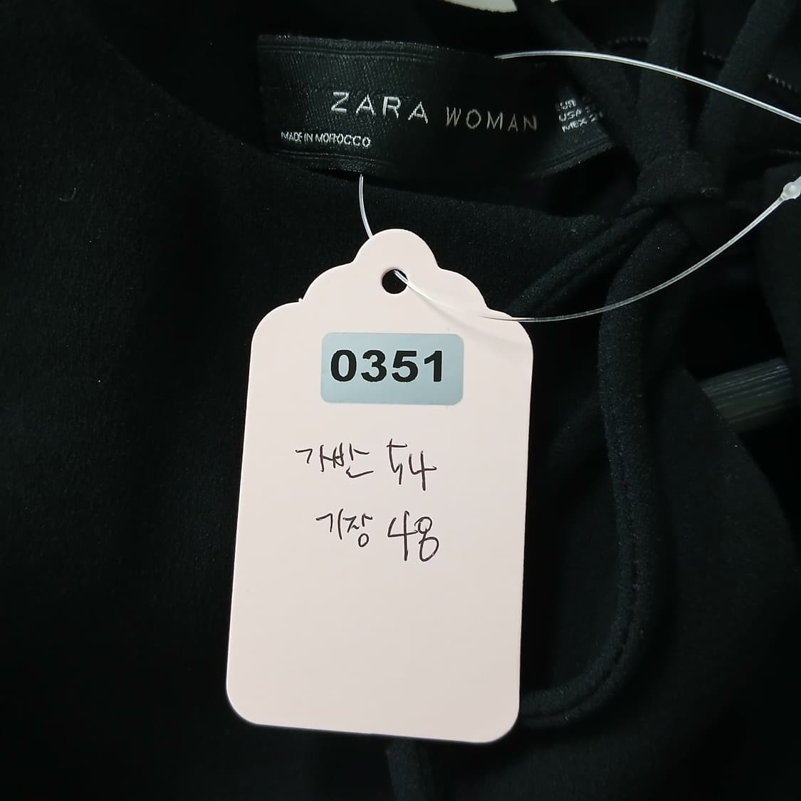 자라 우먼 블랙 케이프 블라우스 상품이미지9