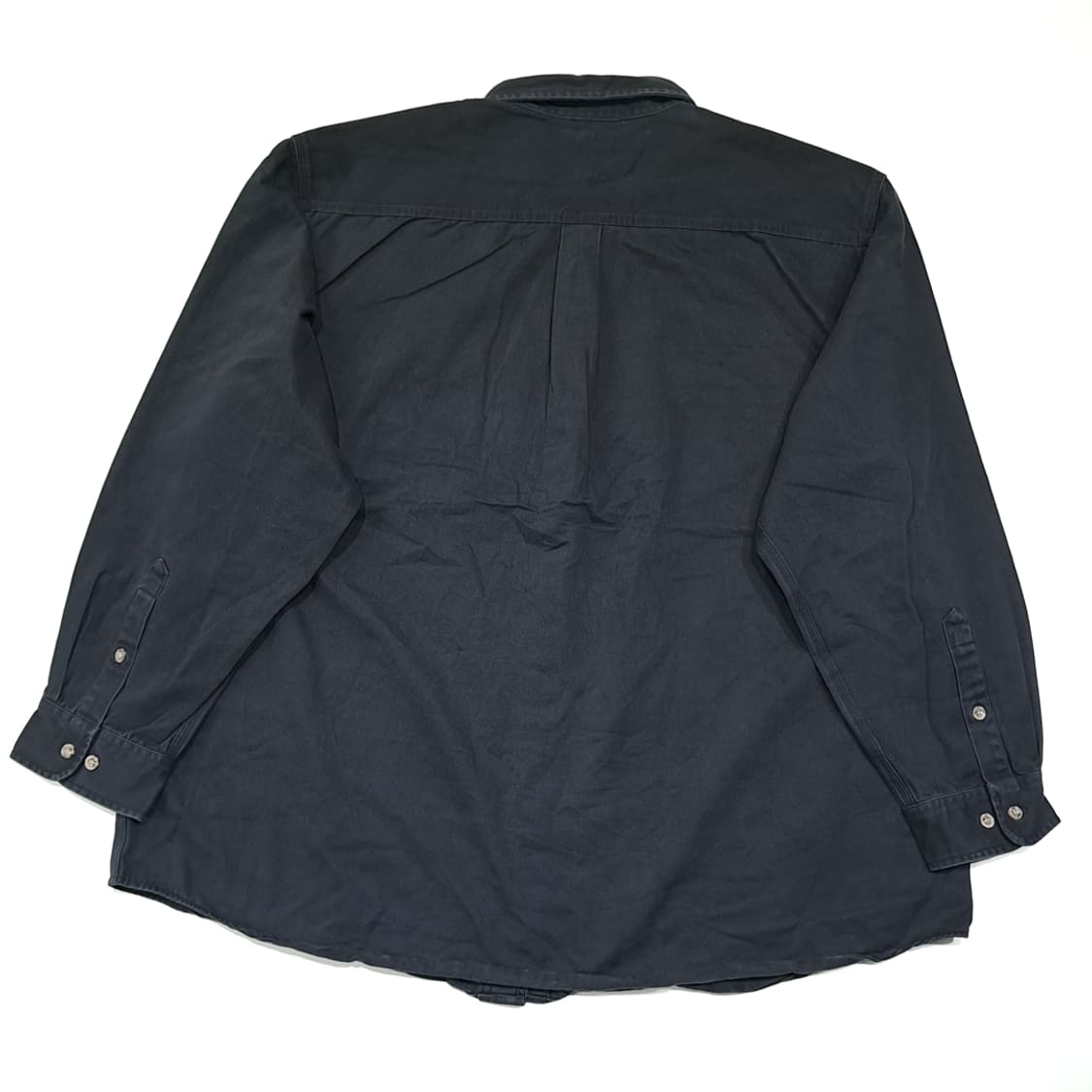 CL397 2XL 칼하트 90s 코튼 버튼다운 블랙 셔츠 남방 상품이미지7