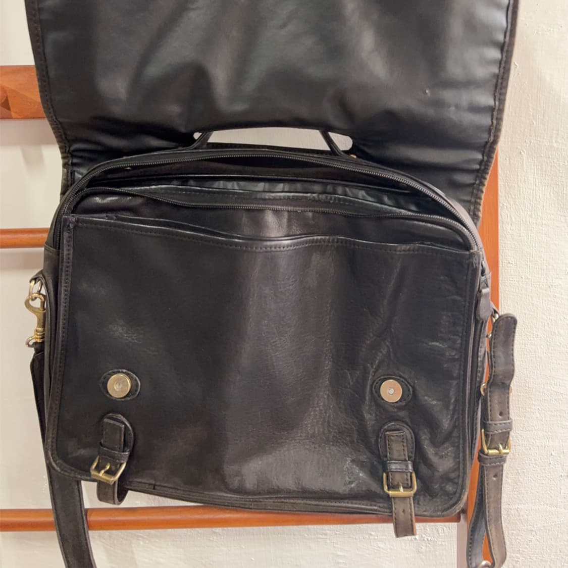 [Vintage] Dark Brown Leather Shoulder Ba 상품이미지6