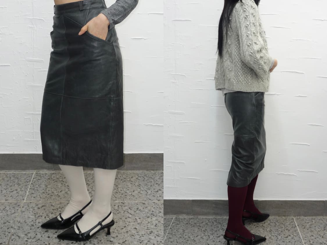 Smoky leather skirt 상품이미지1