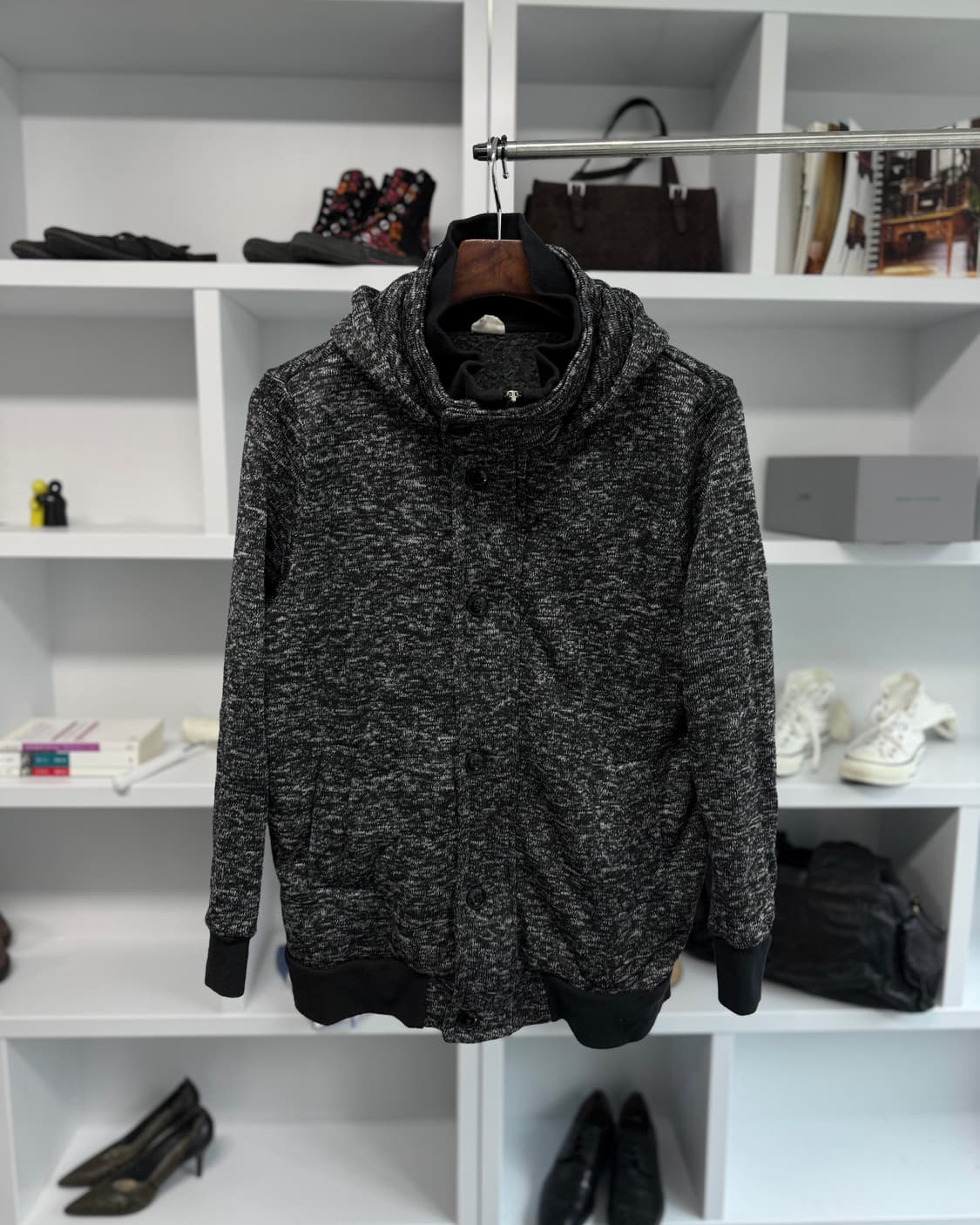 빈티지 니트 후디 자켓 상품이미지1