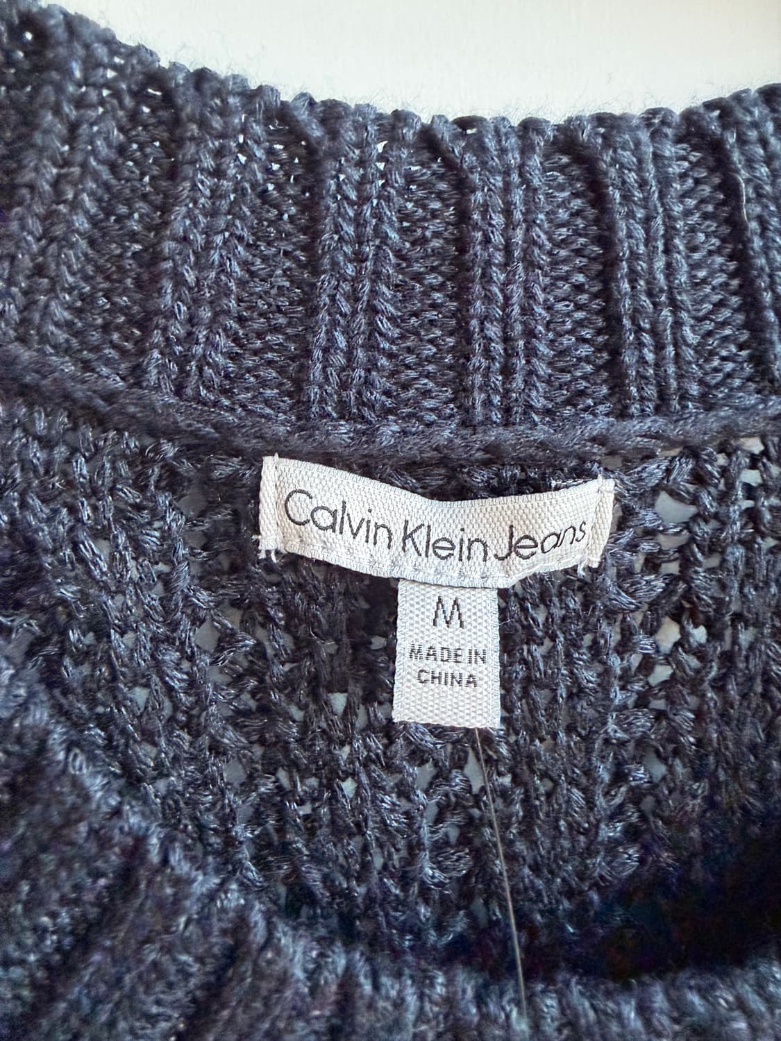 캘빈클라인 진 ((새상품)) 블랙니트  상품이미지4