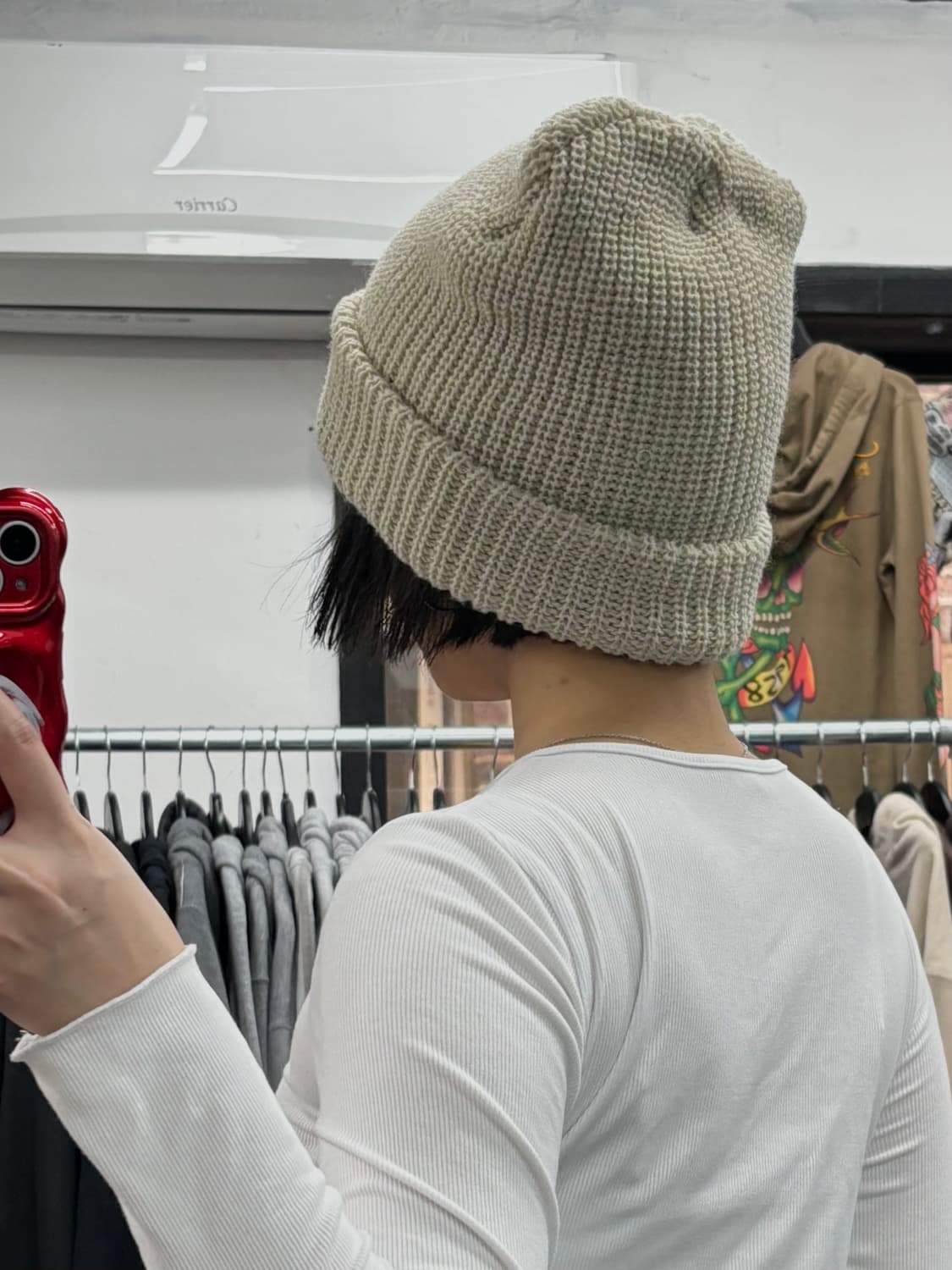 히스테릭 글래머 플레임 로고 비니 상품이미지5