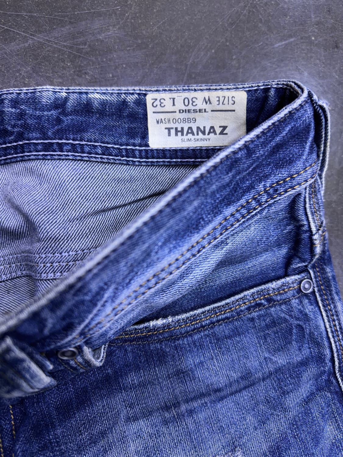 디젤 빈티지 워싱 슬림 스키니핏 청바지 데님팬츠 30 상품이미지9