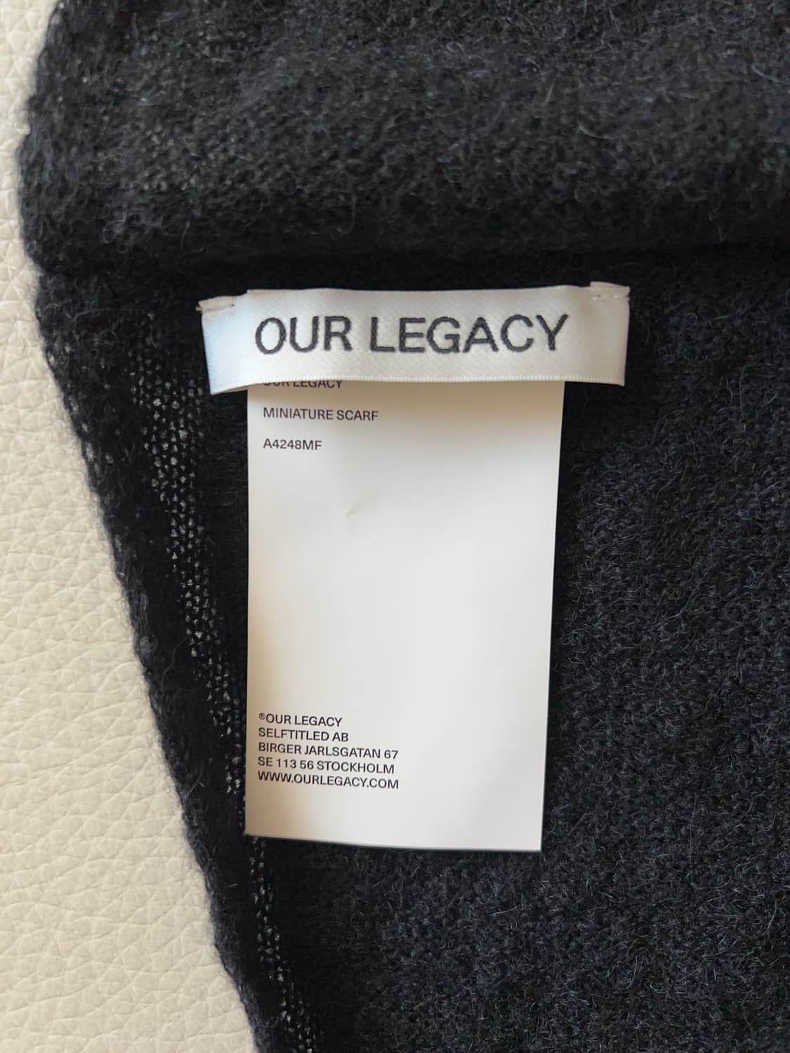 아워레가시 미니어처 스카프 블랙 상품이미지3