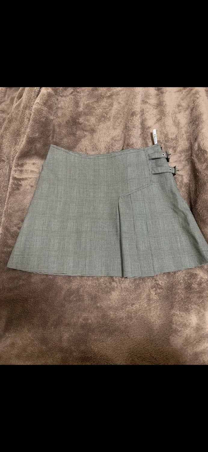 디올 체크 미니스커트 38 상품이미지1