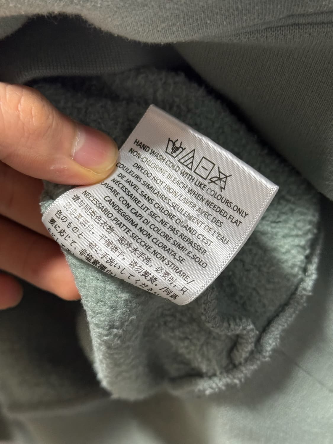 에션셜 피어오브갓 후드티 그레이 S 상품이미지7