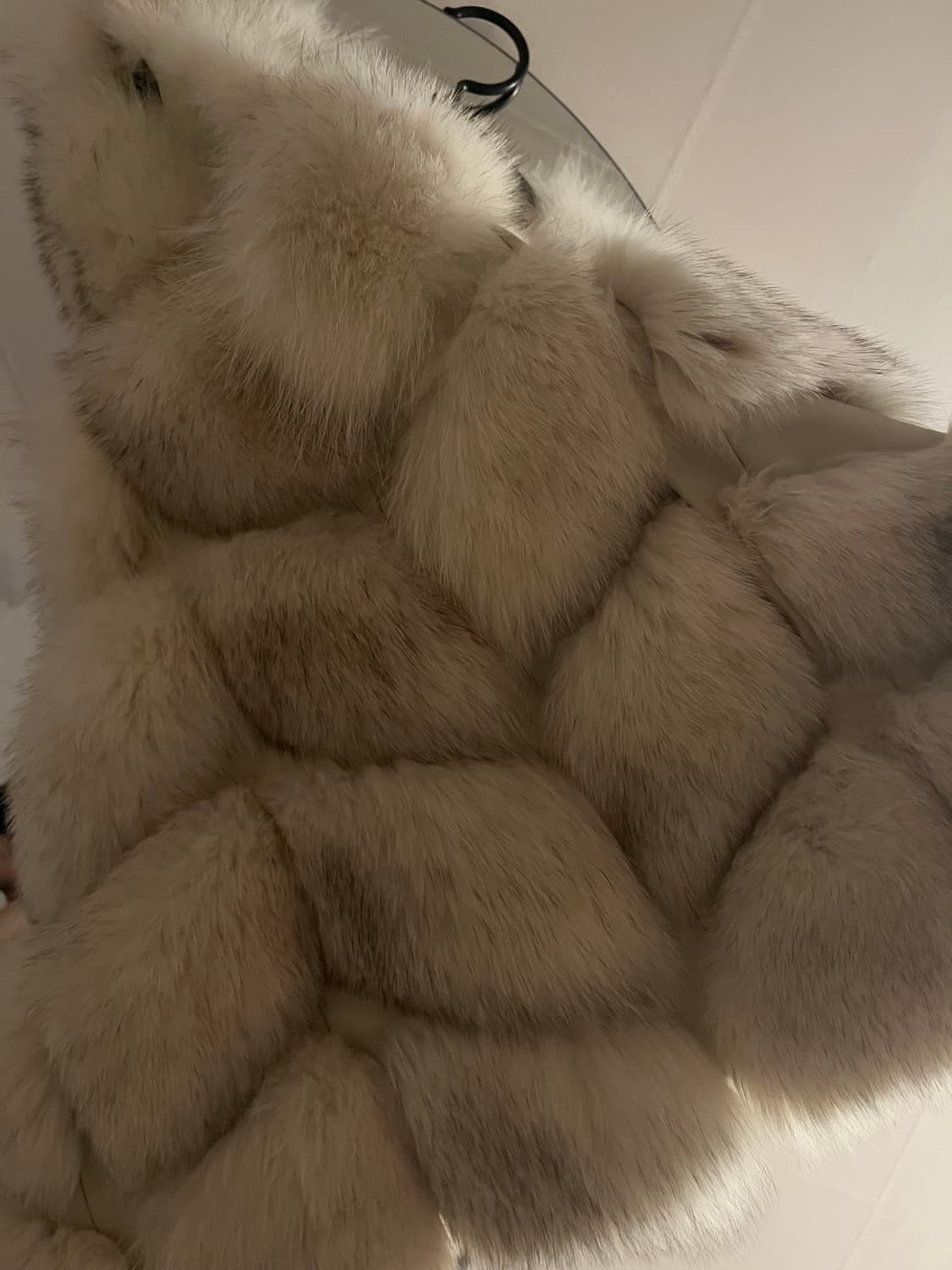 사가폭스 퍼 베스트 아이보리 폭스베스트 상품이미지5