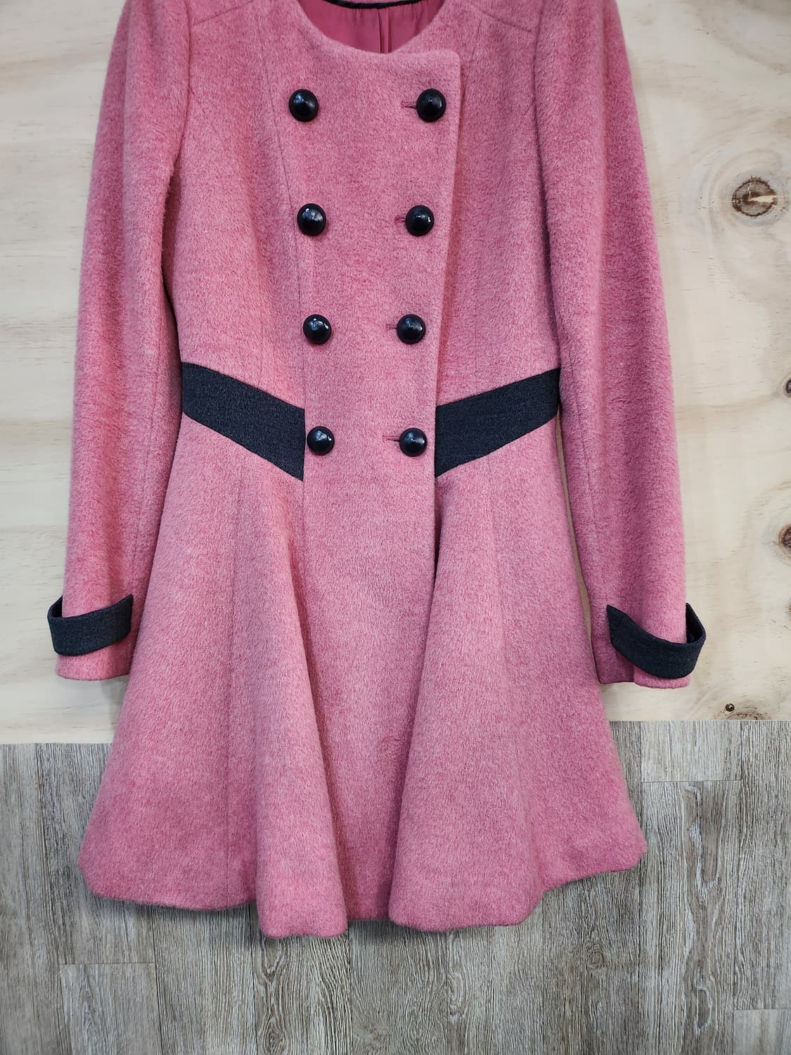 605) 에고이스트EGOIST 더블 버튼 플레어 코트 상품이미지4