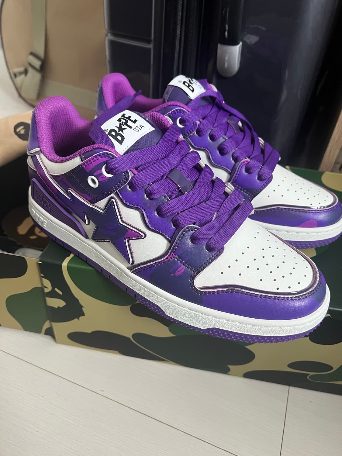 BAPE 47378722 퍼플카모 270 풀박스 상품이미지3
