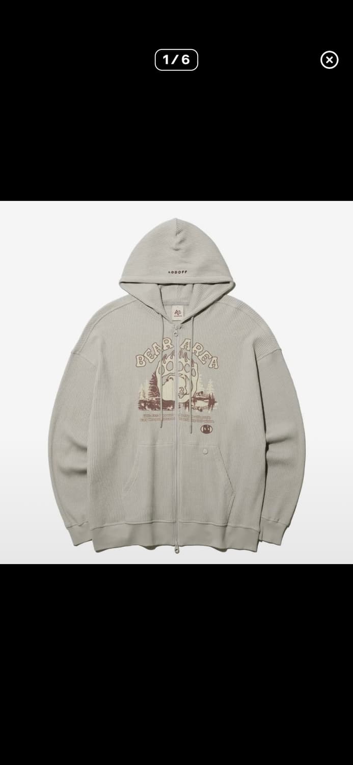 애드오프 베어 후드집업 L 상품이미지1