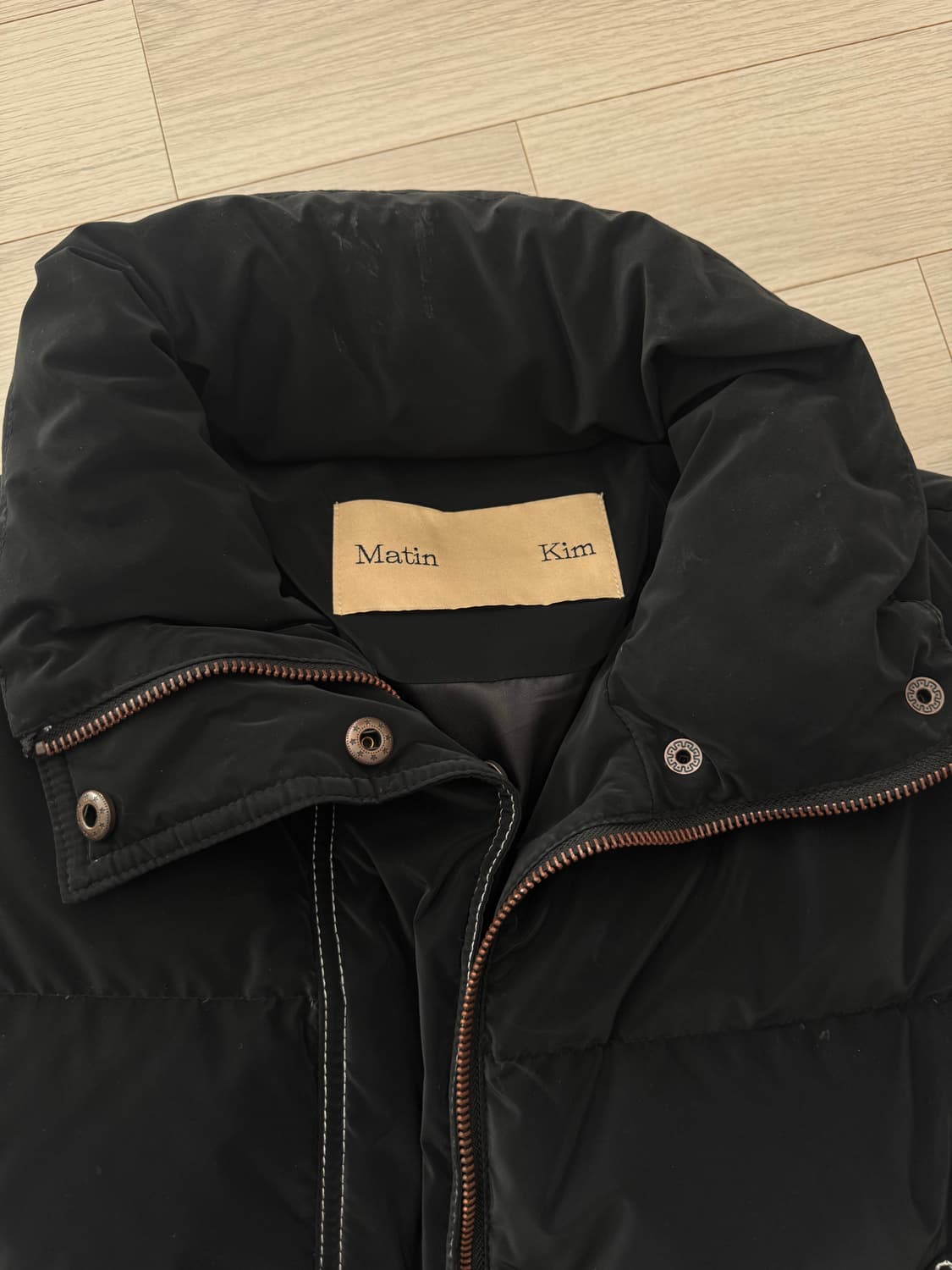 마뗑킴 스티치 무광 숏 패딩 상품이미지3