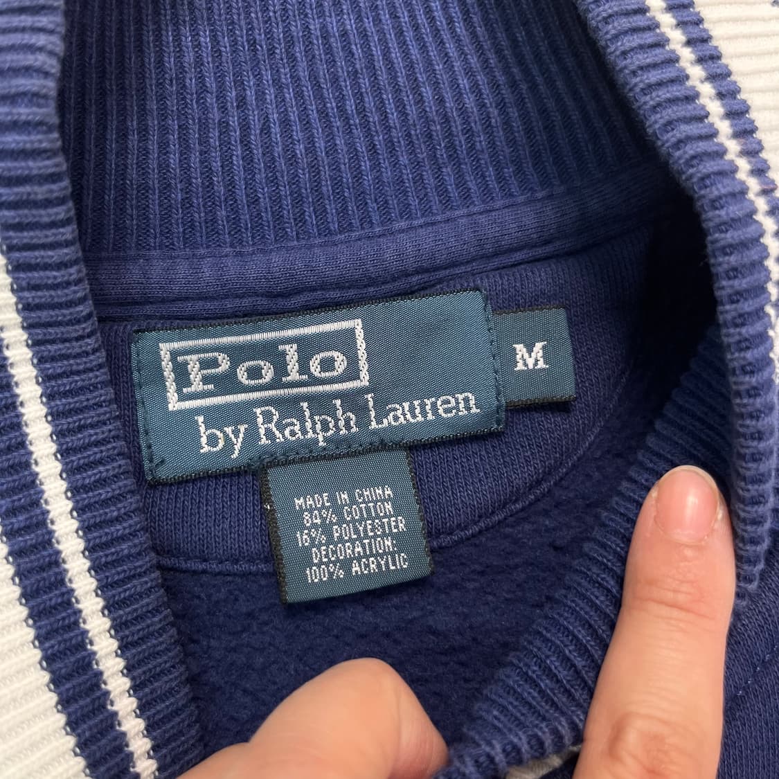 100 폴로랄프로렌 코튼 바시티 자켓 상품이미지4