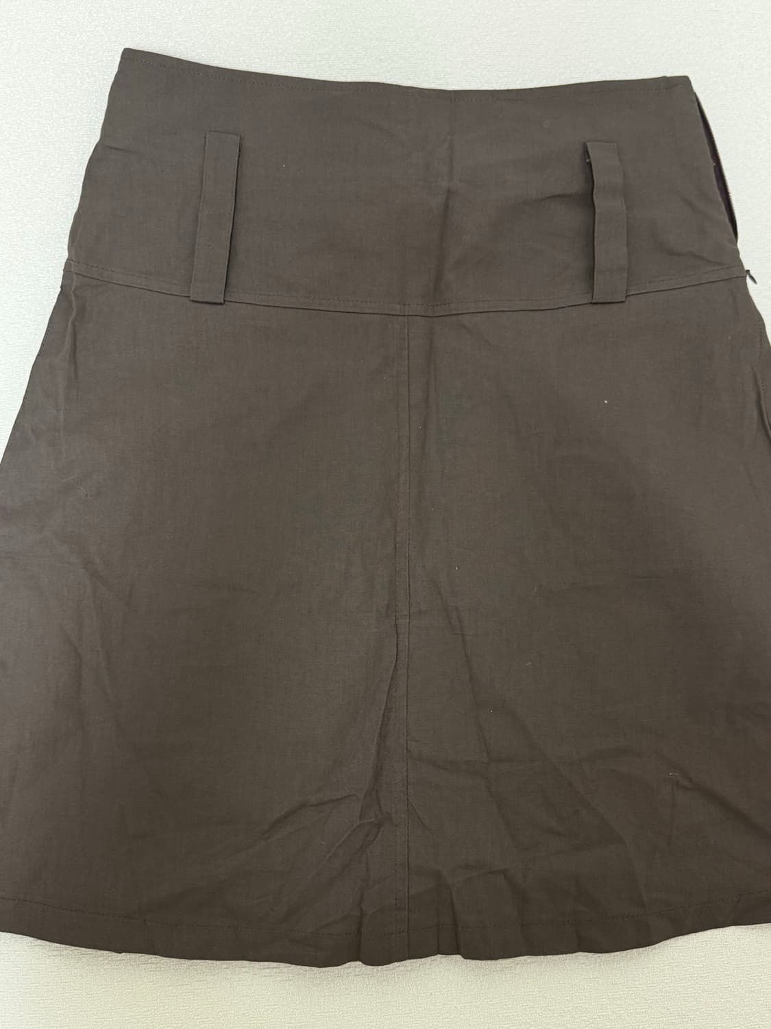 3month 후와슈 피넛 버튼 A 스커트 라지 미디스커트 치마 상품이미지5