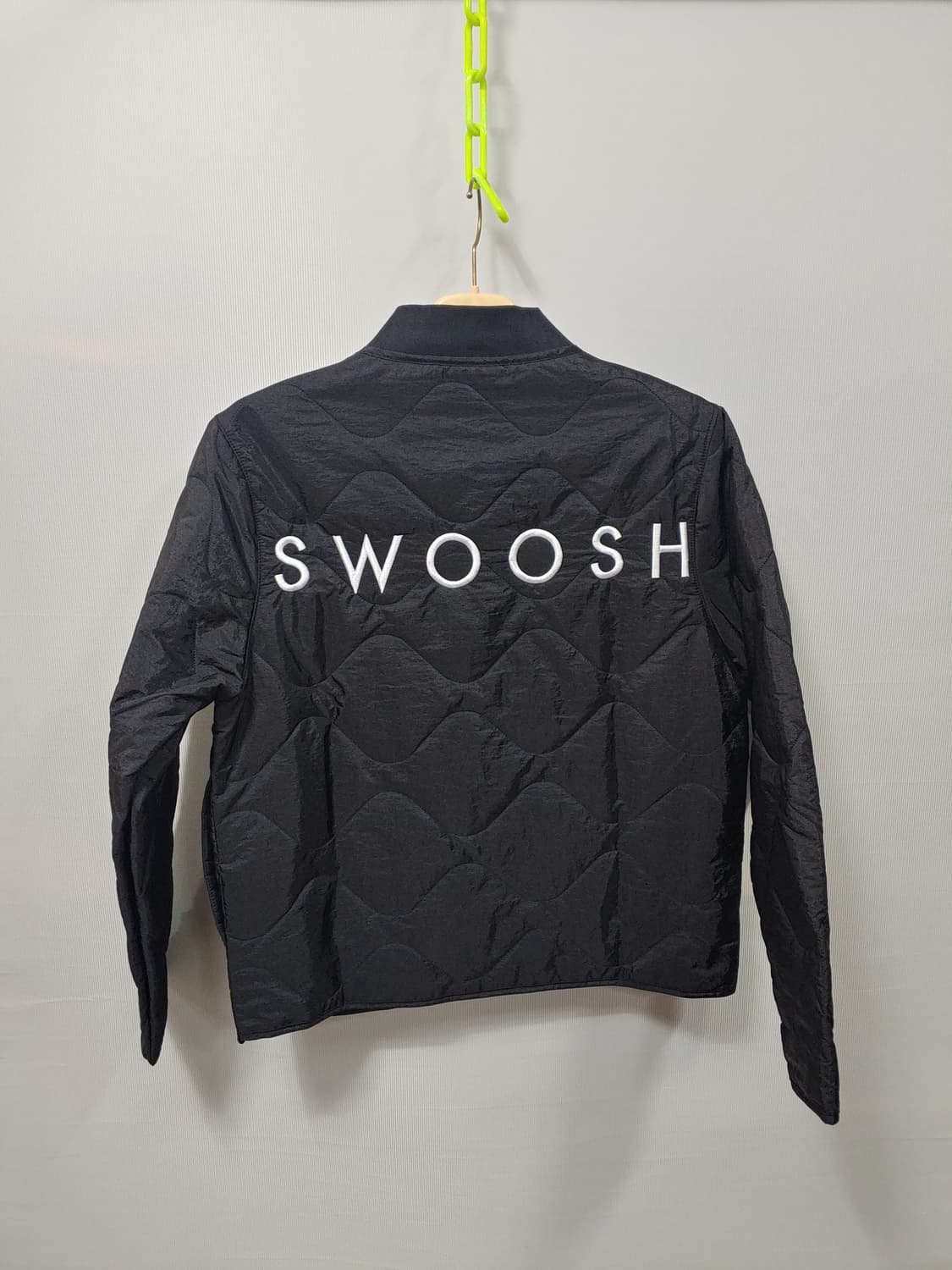 나이키 더블 스우시 퀼팅 자켓 블랙 S 상품이미지2