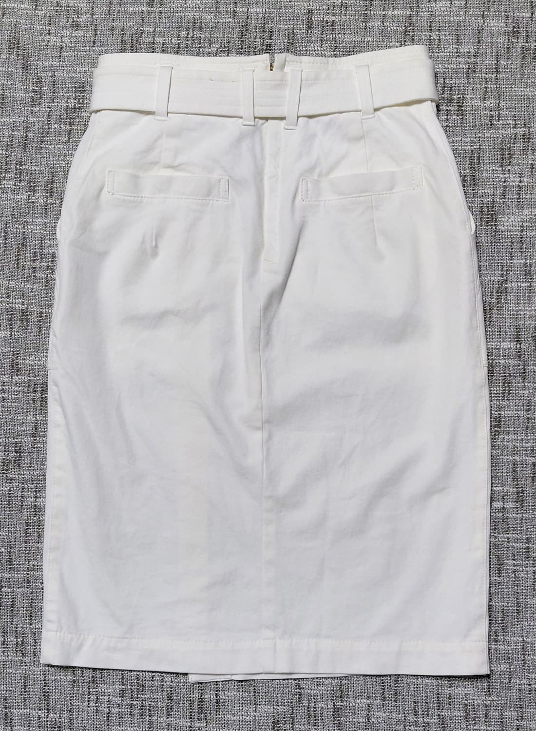 PINKY&DIANNE 골드벨트 랩 미디 스커트 (화이트/36) 상품이미지8