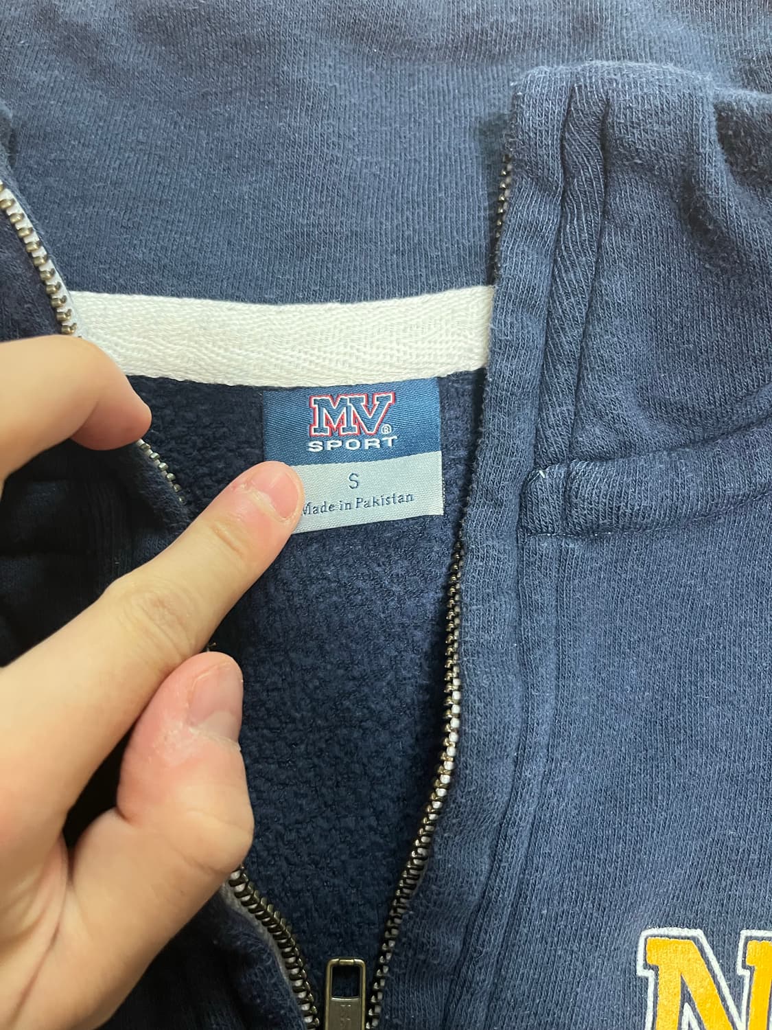 빈티지 네이비 하프집업 상품이미지3