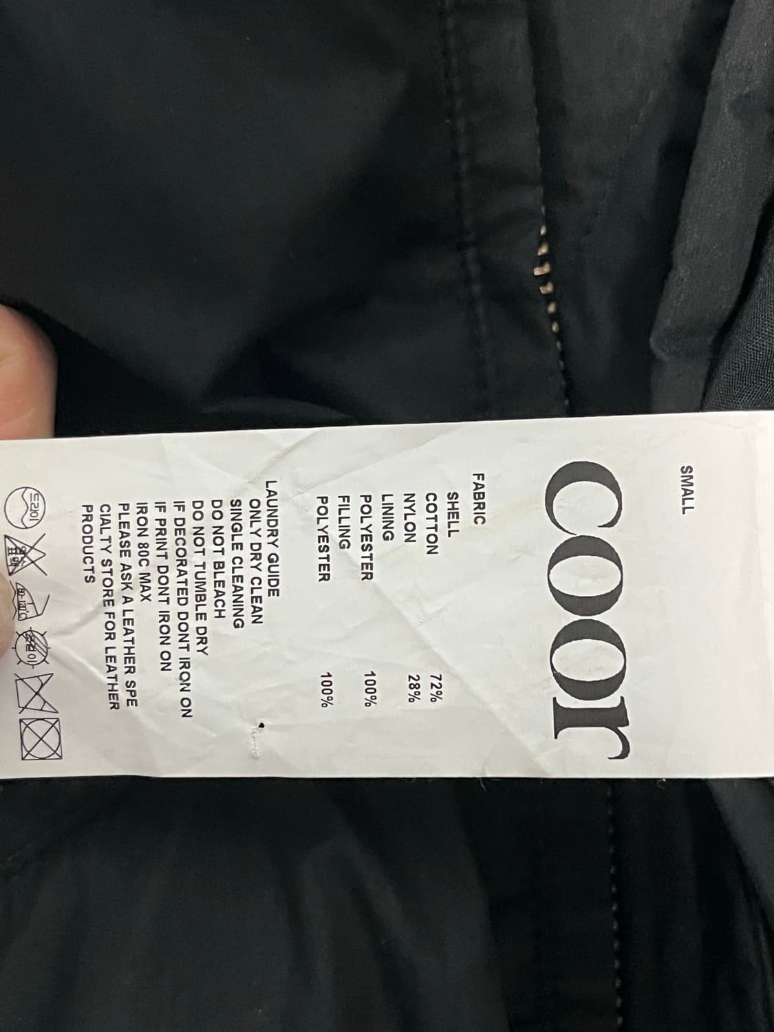 쿠어 COOR 퍼프 플라이트 MA-1 블랙 상품이미지3