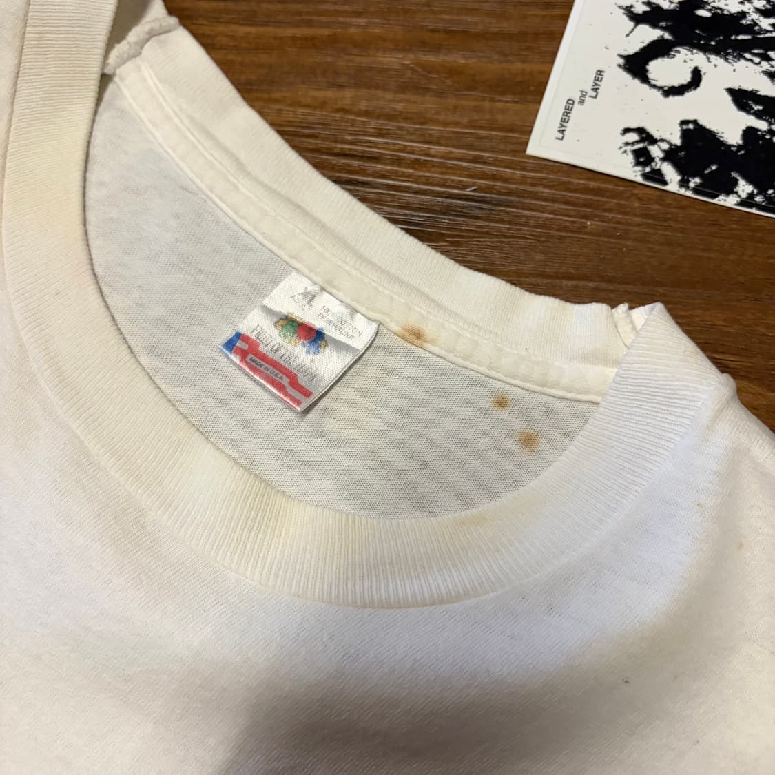 90s street full of cups 싱글스티치 티셔츠 상품이미지3