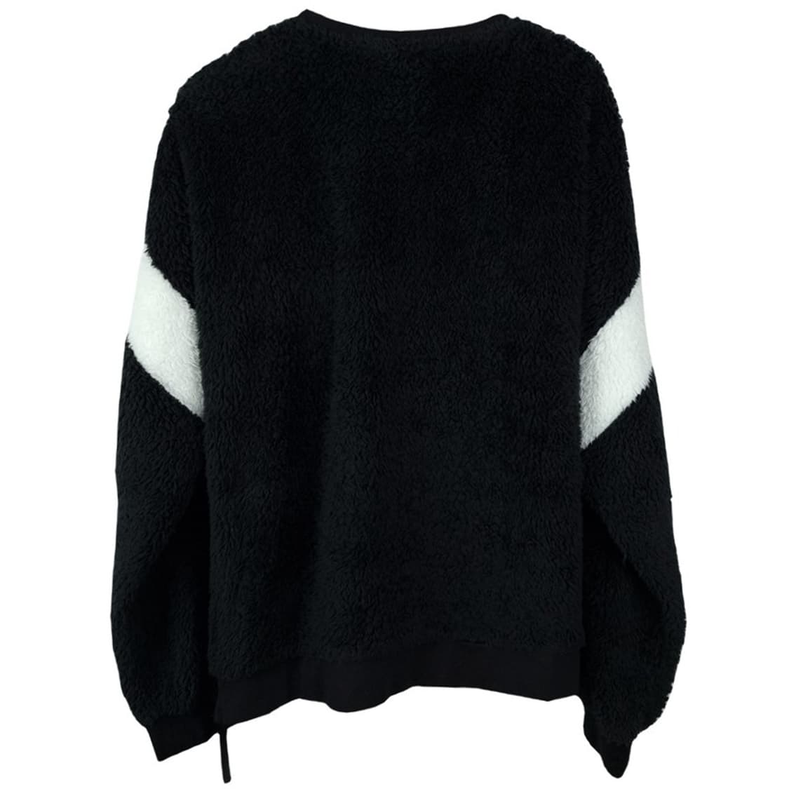 [나이키] 빅로고 자수 오버핏 쉐리파 후리스 맨투맨 블랙 M19425 상품이미지3