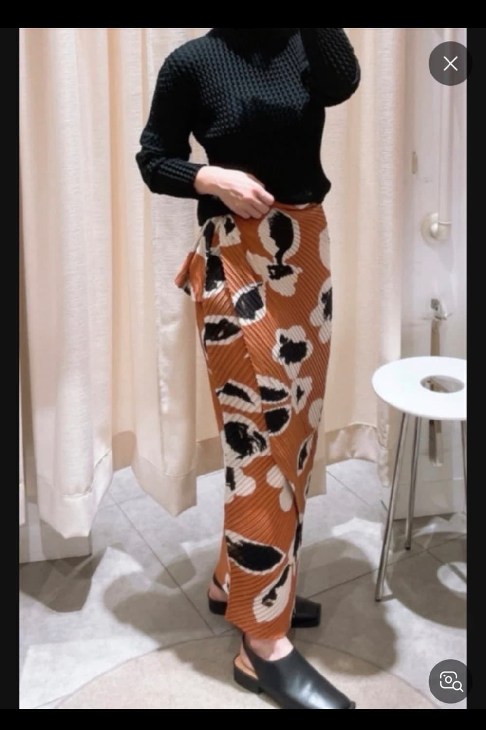 이세이미야케 비고르 플리츠 스커트 브라운 상품이미지2