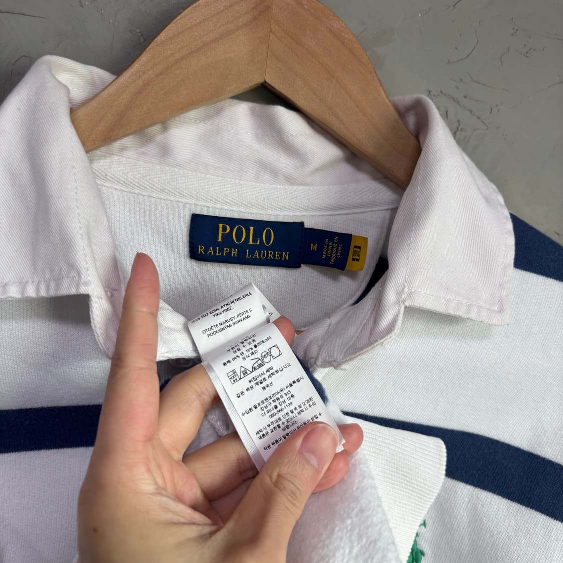 폴로 랄프로렌 스트라이프 럭비티 맨투맨 상품이미지3