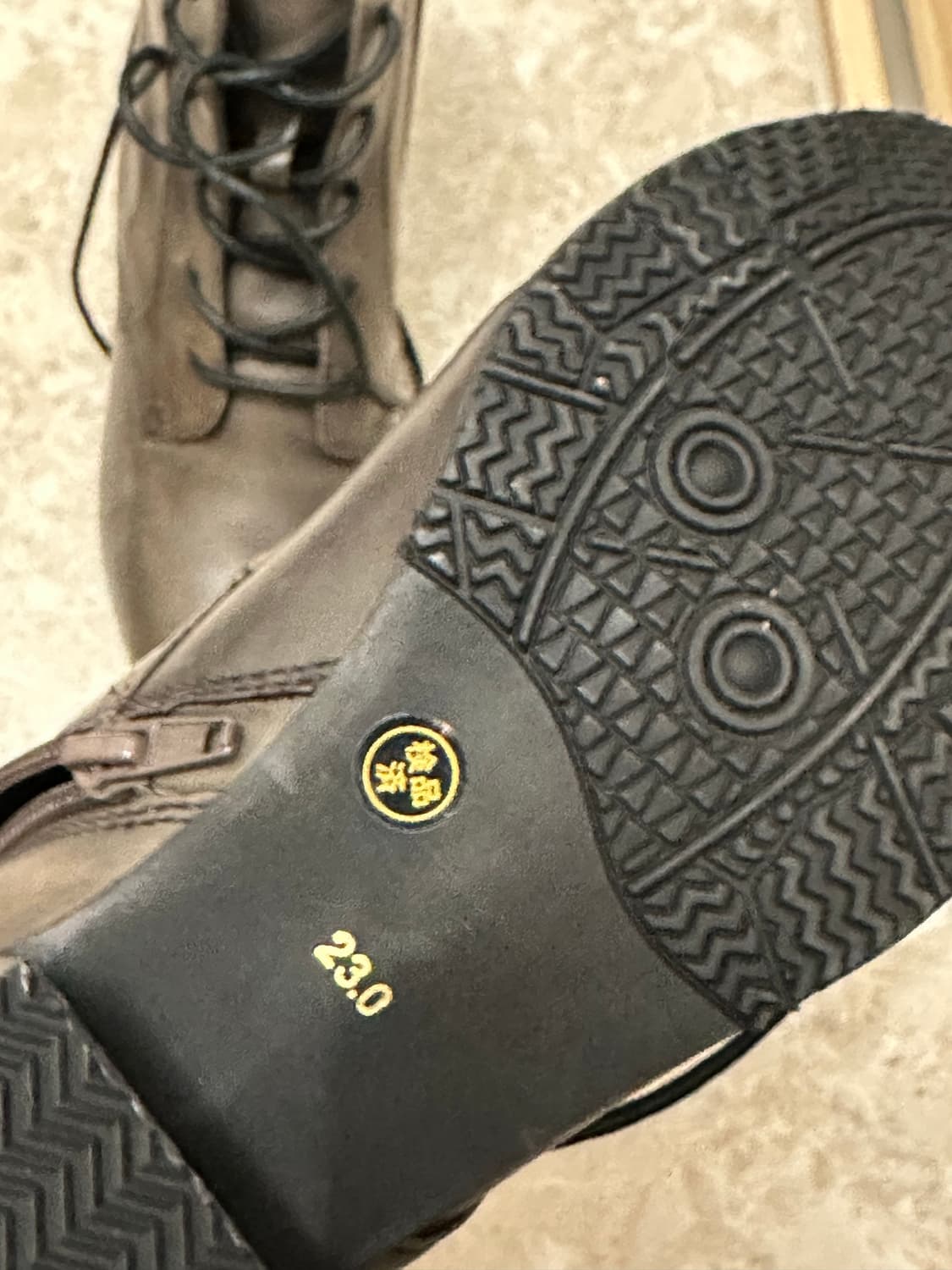 일본빈티지 브라운 레이스업 가죽 워커부츠 오네갸루 그런지페어리 상품이미지8