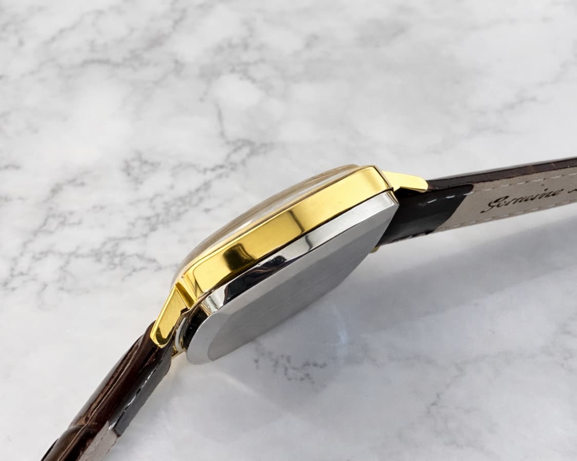 빈티지 오메가 남성 블랙 금장 1012 오토매틱 시계 상품이미지6