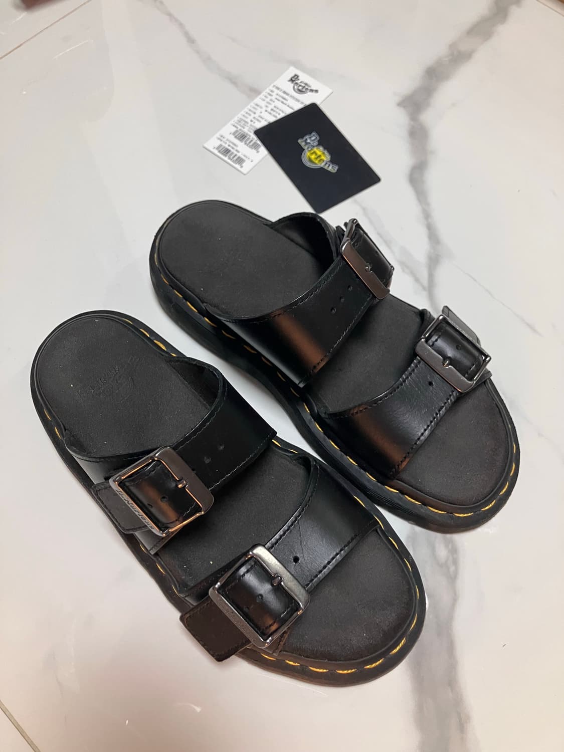 닥터마틴 조셉 스트랩 가죽 샌들 UK4 슬리퍼 슬라이드 상품이미지1