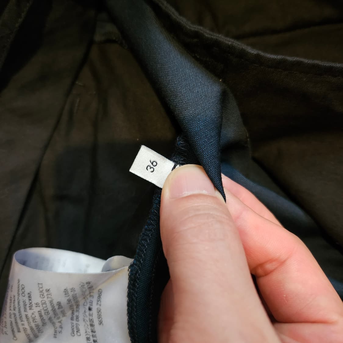 구찌(GUCCI) Staff Wear 딥 그린 롤업 슬렉스  상품이미지9