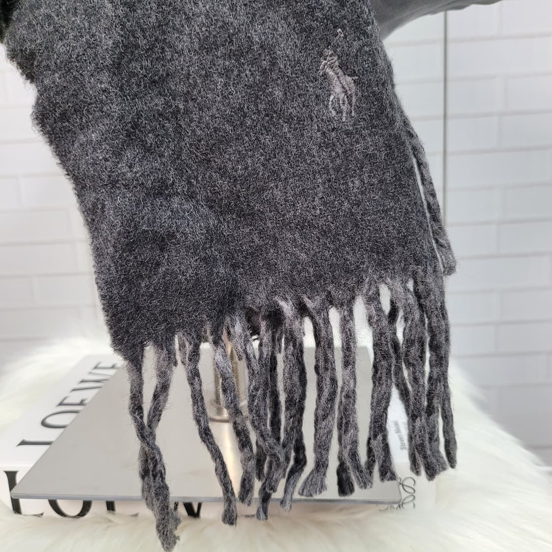 폴로랄프로렌 양면 머프러 목도리 Made in Italy 새상품급 상품이미지3