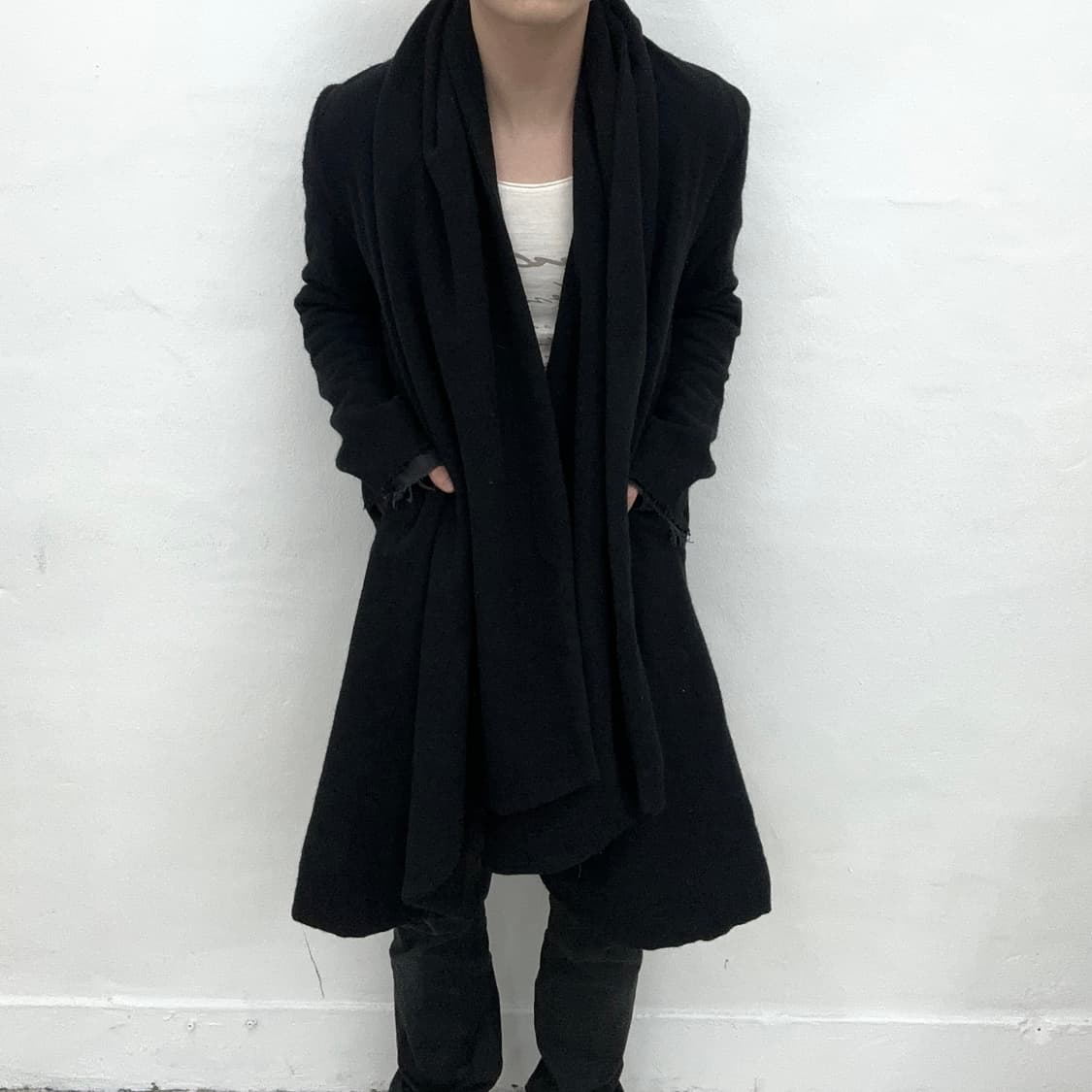 Xin damaged drape coat jacket 상품이미지2