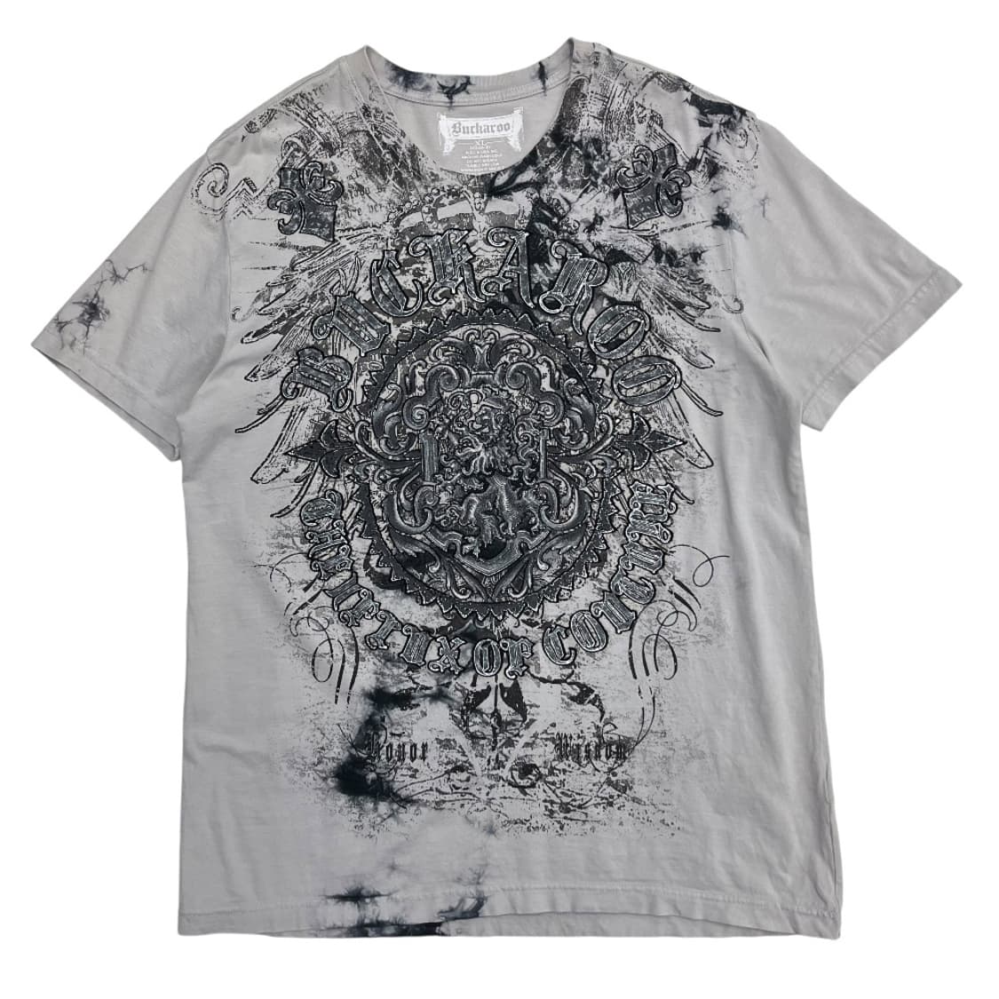 버커루 y2k 락시크맛 프린팅 그레이 반팔 XL 상품이미지3