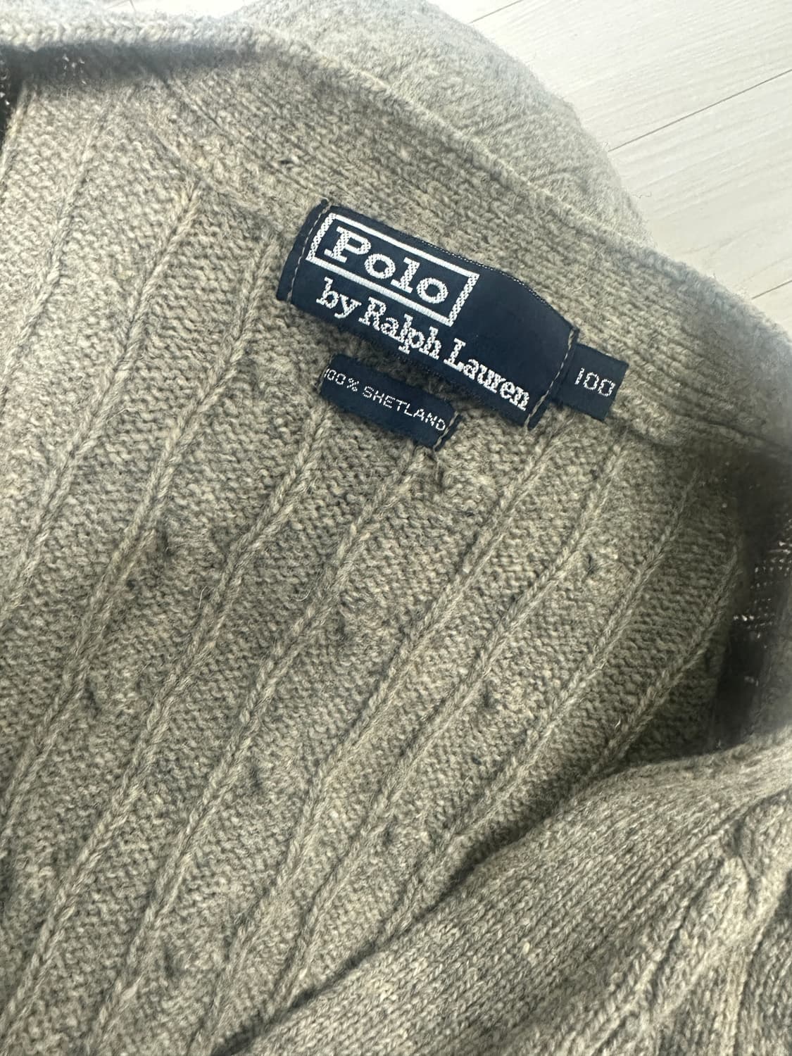 폴로 랄프로렌 셔틀랜드 울 가디건 100 상품이미지3